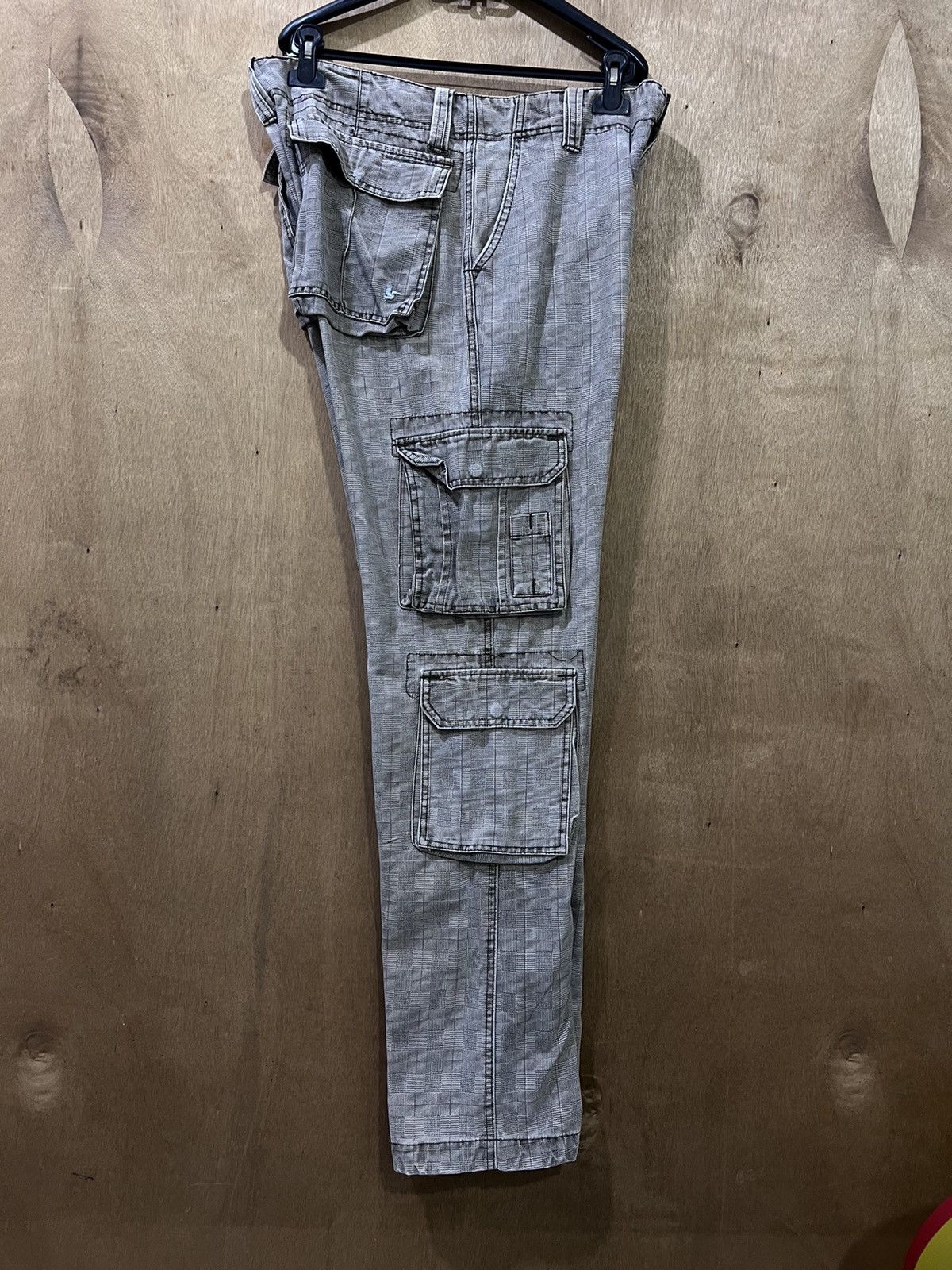 Japanese Brand 2ND HAND GARMENT Glen Plaid 3D Baggy Multipocket Cargo Pant Size US 36 / EU 52 - 7 Thumbnail