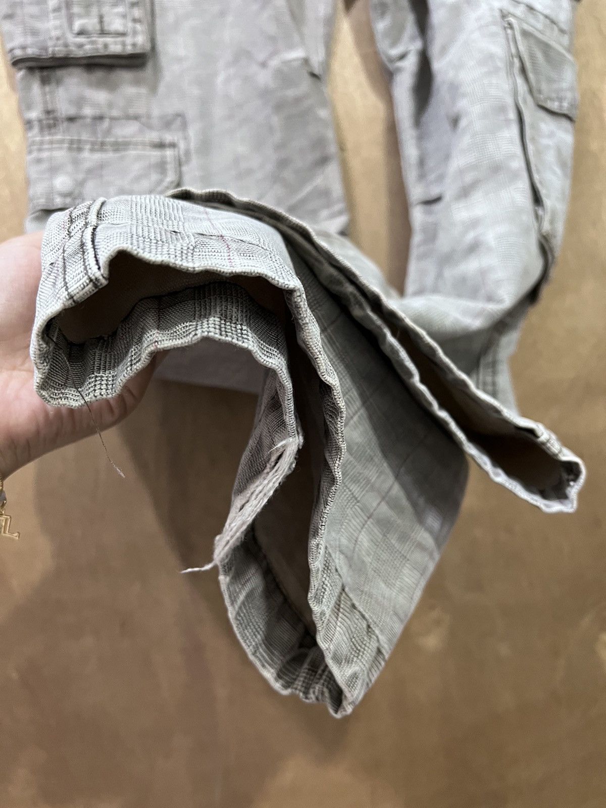Japanese Brand 2ND HAND GARMENT Glen Plaid 3D Baggy Multipocket Cargo Pant Size US 36 / EU 52 - 15 Thumbnail