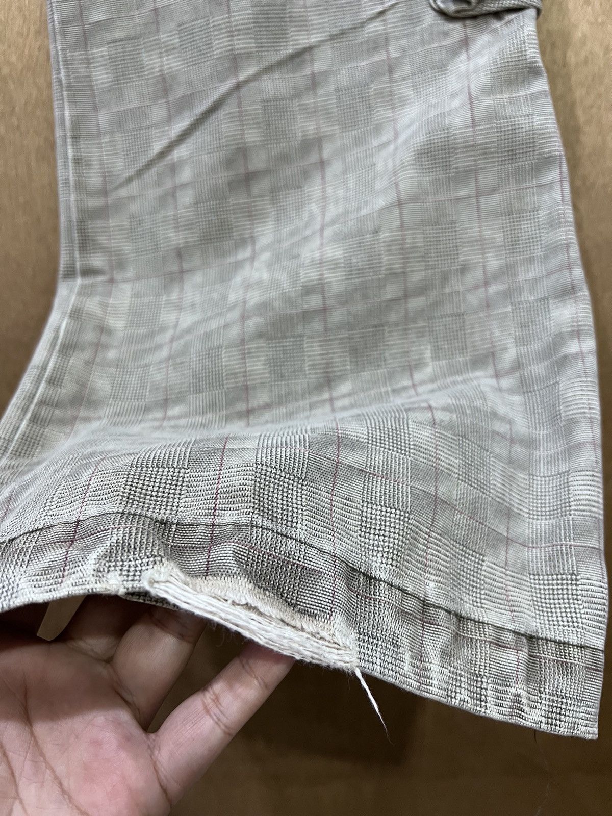 Japanese Brand 2ND HAND GARMENT Glen Plaid 3D Baggy Multipocket Cargo Pant Size US 36 / EU 52 - 16 Thumbnail