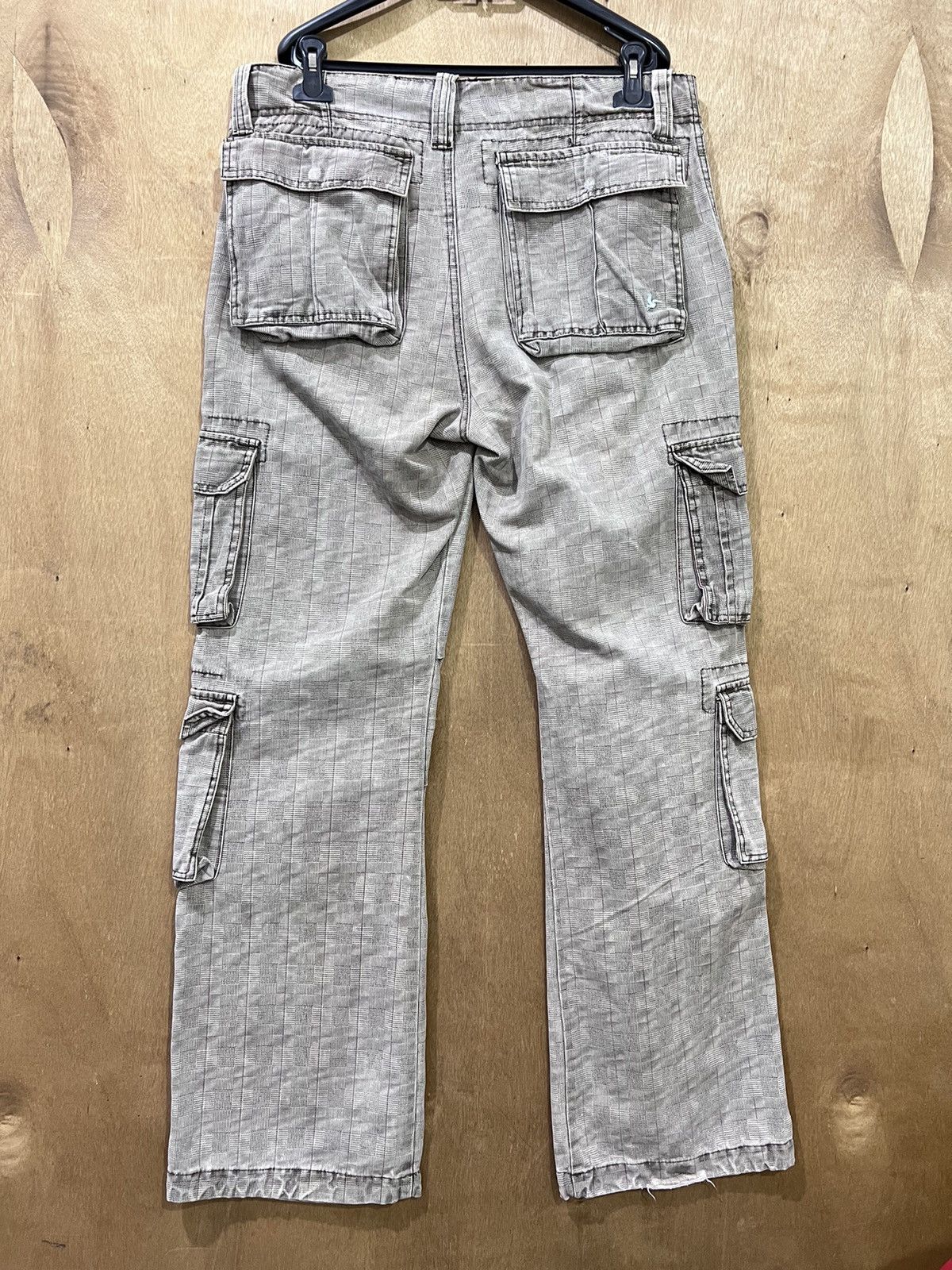Japanese Brand 2ND HAND GARMENT Glen Plaid 3D Baggy Multipocket Cargo Pant Size US 36 / EU 52 - 2 Thumbnail