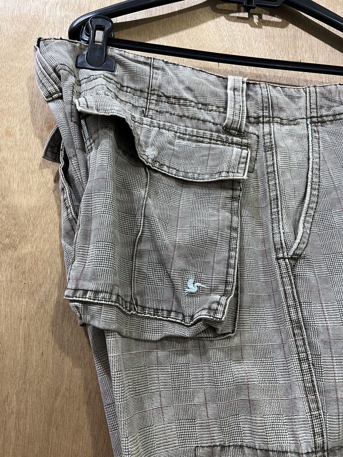 Japanese Brand 2ND HAND GARMENT Glen Plaid 3D Baggy Multipocket Cargo Pant Size US 36 / EU 52 - 12 Thumbnail