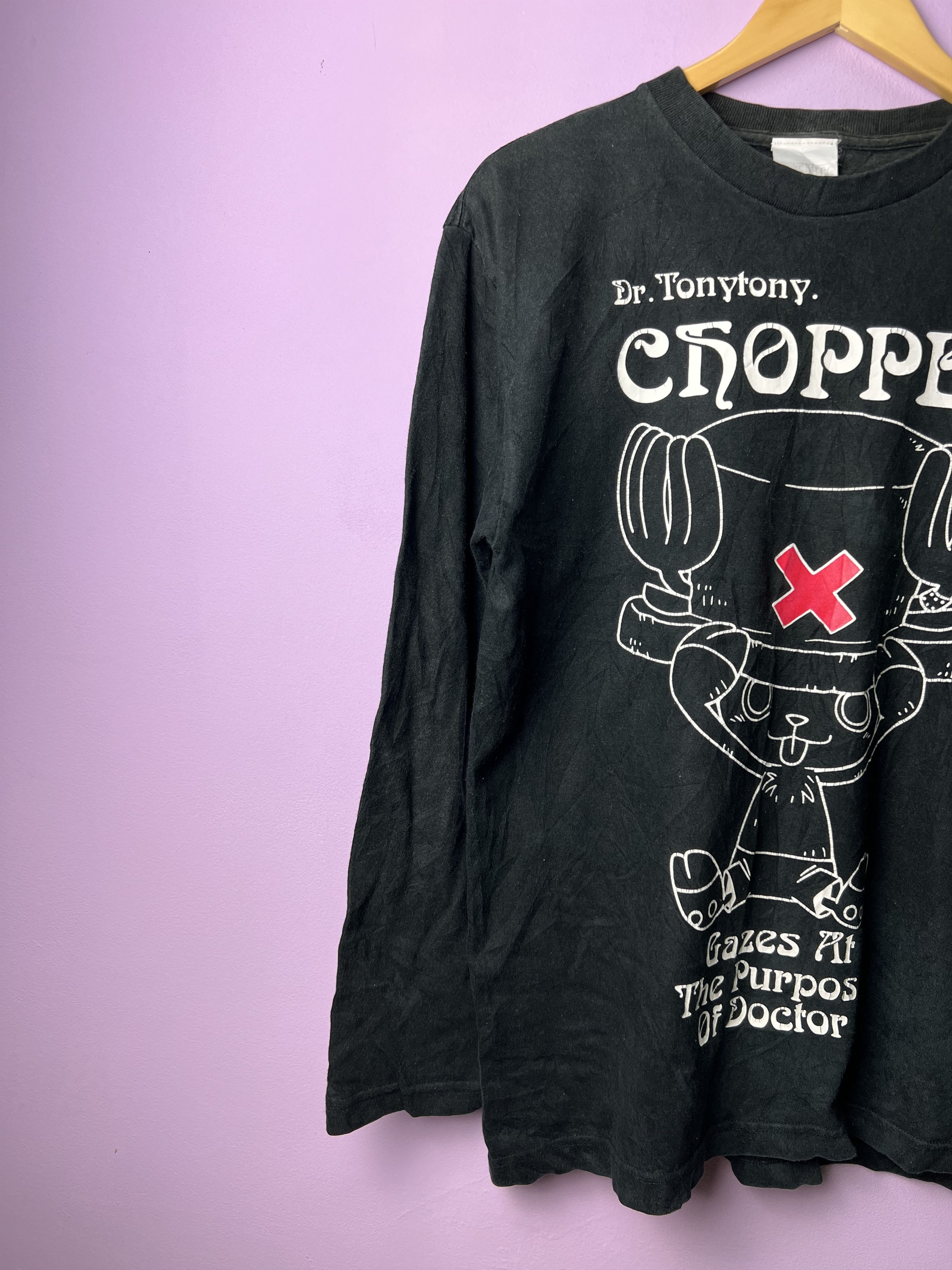One Piece 🔥Black One Piece Long Sleeve Tees Size US M / EU 48-50 / 2 - 4 Thumbnail