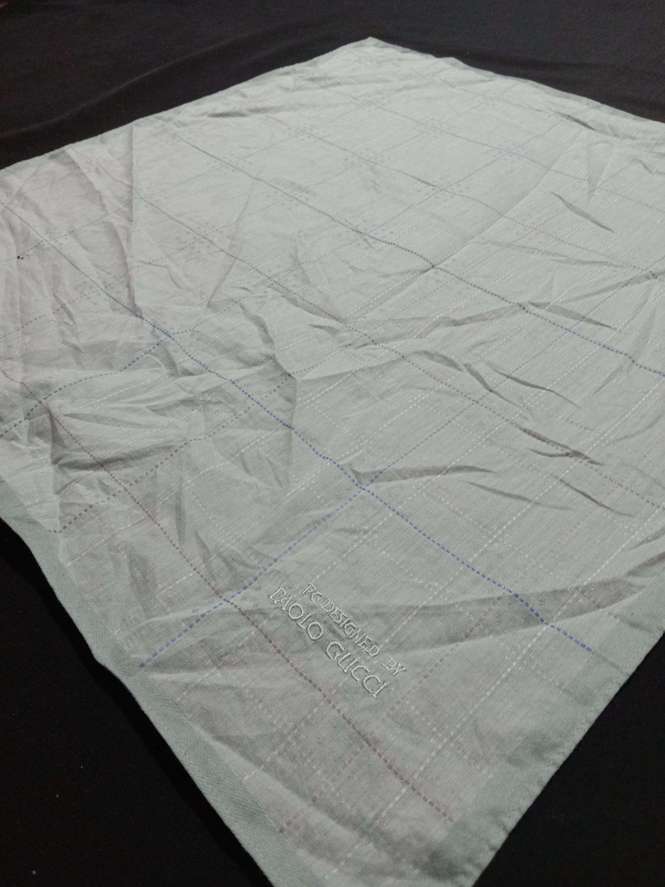 Designer Paulo Gucci Handkerchief Embroidery Logo Size ONE SIZE - 4 Thumbnail