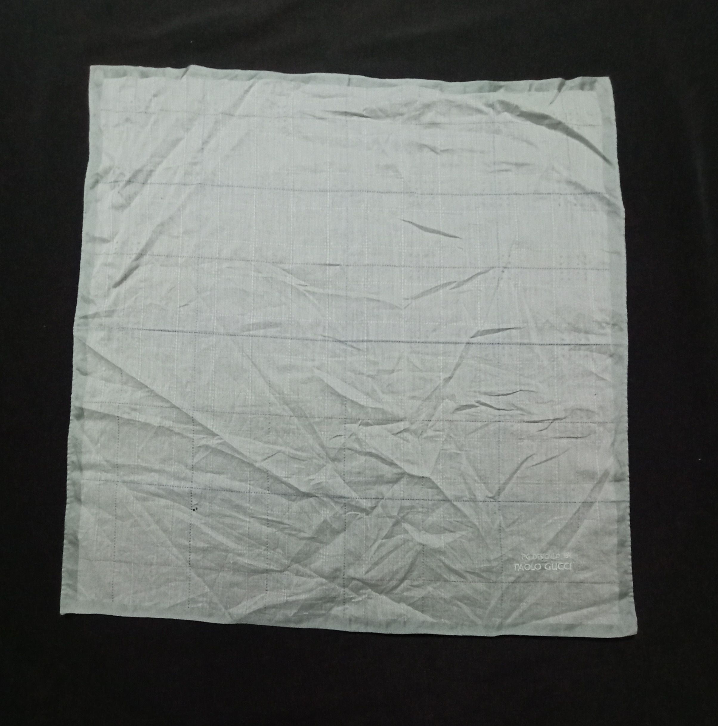 Designer Paulo Gucci Handkerchief Embroidery Logo Size ONE SIZE - 1 Thumbnail