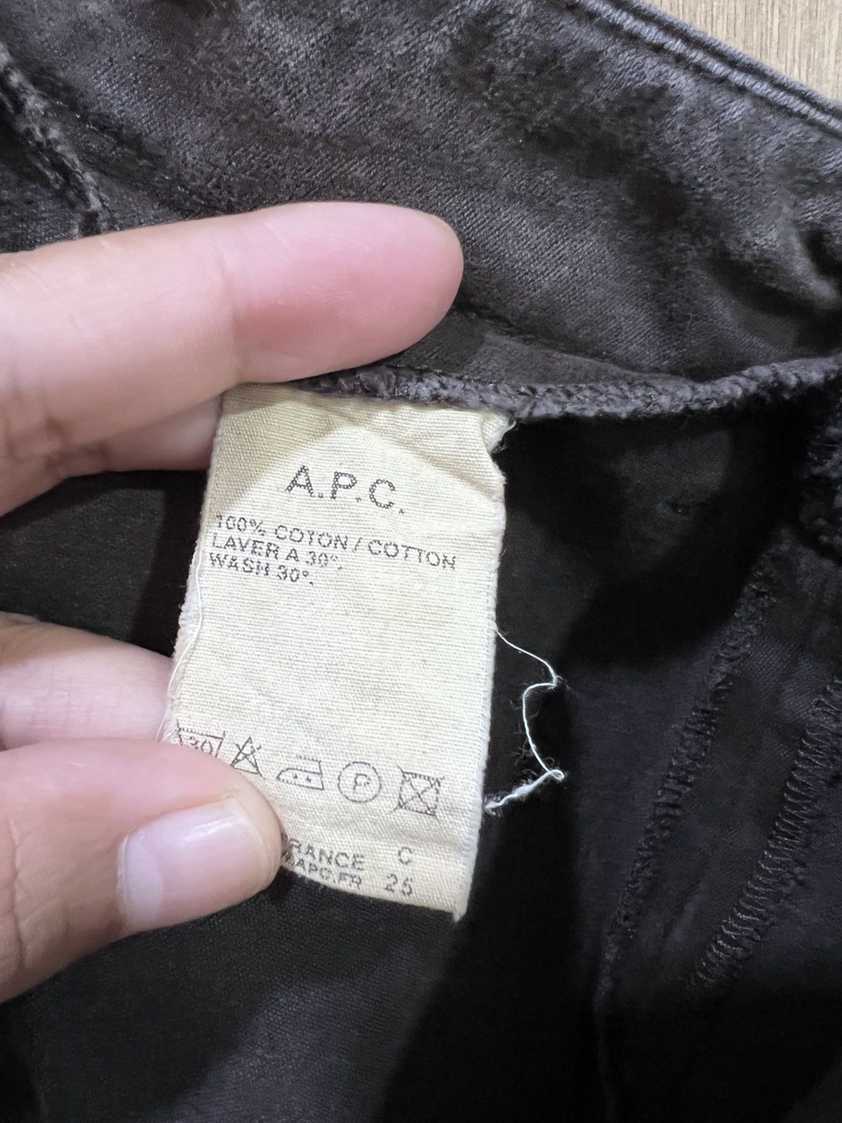 A.P.C. × Seditionaries A.P.C RUE DE FLEURUS PARIS 90s SUEDE MULTIPOCKET CARGO PANT Size US 27 - 11 Thumbnail
