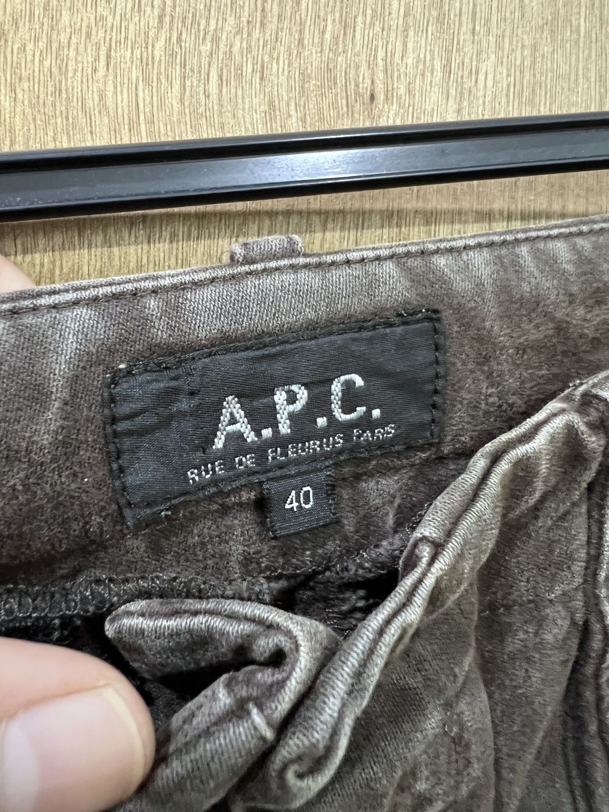 A.P.C. × Seditionaries A.P.C RUE DE FLEURUS PARIS 90s SUEDE MULTIPOCKET CARGO PANT Size US 27 - 5 Thumbnail