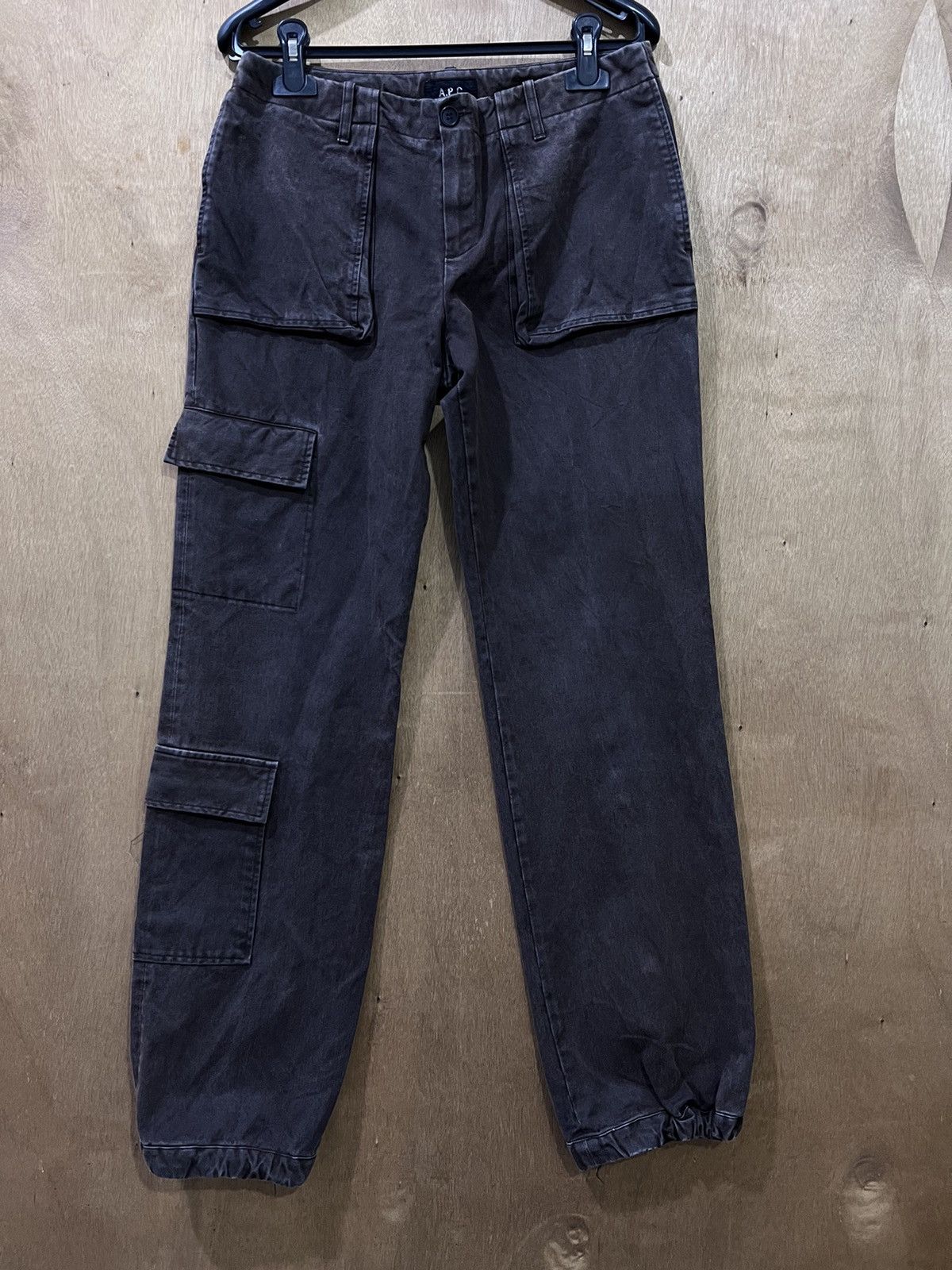 A.P.C. × Seditionaries A.P.C RUE DE FLEURUS PARIS 90s SUEDE MULTIPOCKET CARGO PANT Size US 27 - 1 Thumbnail