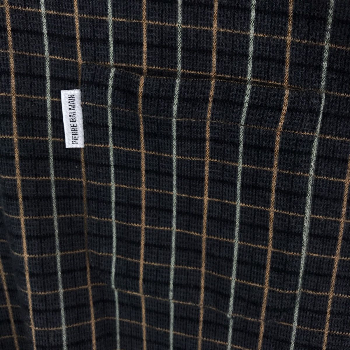 Pierre Balmain Vintage Pierre Balmain Paris Checkered Pattern Sweatshirt Size US L / EU 52-54 / 3 - 4 Thumbnail