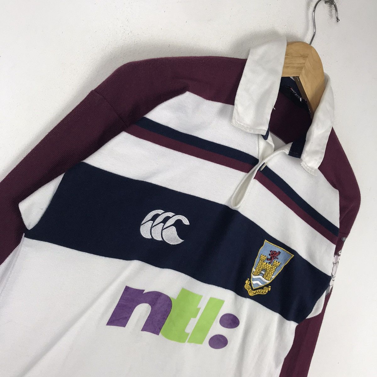 Canterbury of New Zealand × Vintage Vintage Canterbury Floreat Swansea Polo Rugby Sweatshirt Size US S / EU 44-46 / 1 - 4 Thumbnail