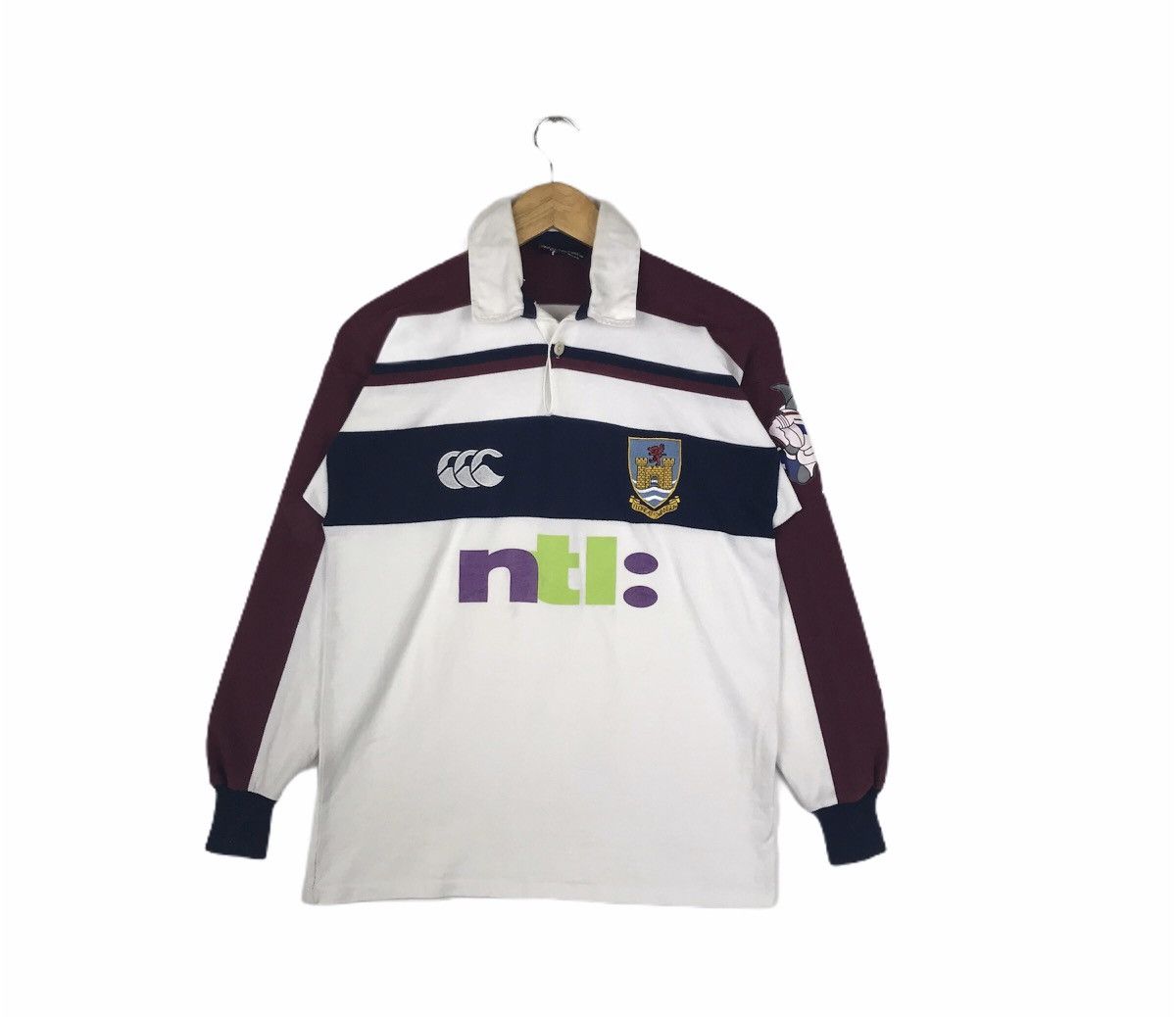 Canterbury of New Zealand × Vintage Vintage Canterbury Floreat Swansea Polo Rugby Sweatshirt Size US S / EU 44-46 / 1 - 1 Thumbnail