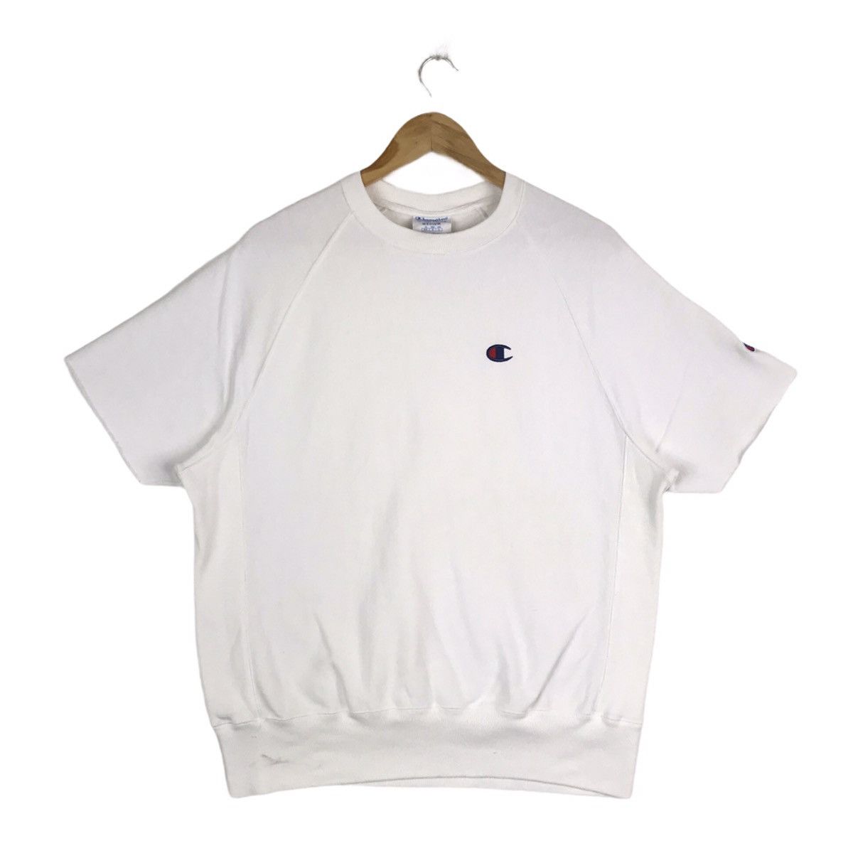 Champion Vintage Champion Reverse Weave Short Sleeve Sweatshirt Size US M / EU 48-50 / 2 - 1 Thumbnail