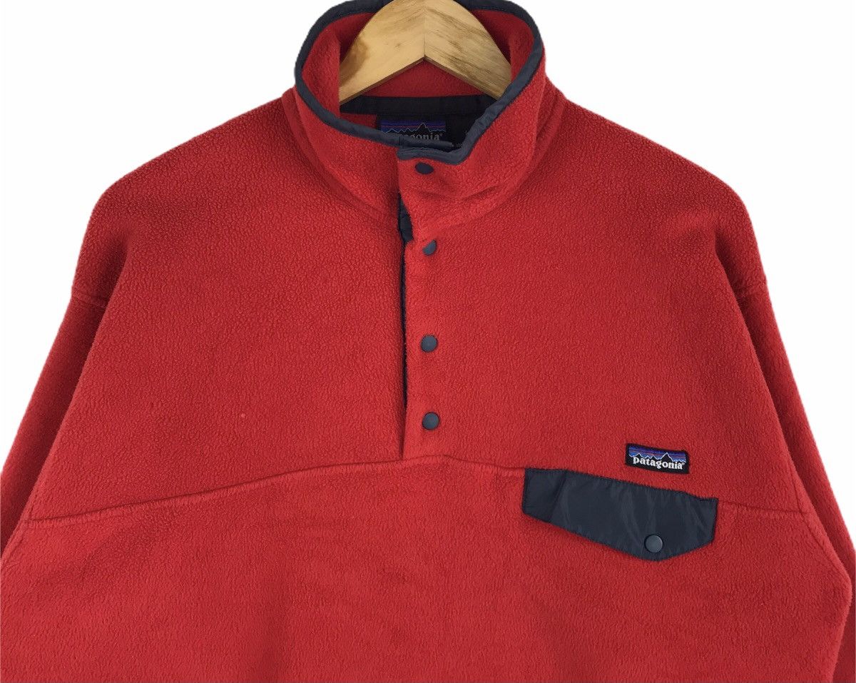Patagonia Vintage 90s Patagonia Synchilla Half Snap Button Sweatshirt Size US L / EU 52-54 / 3 - 3 Thumbnail