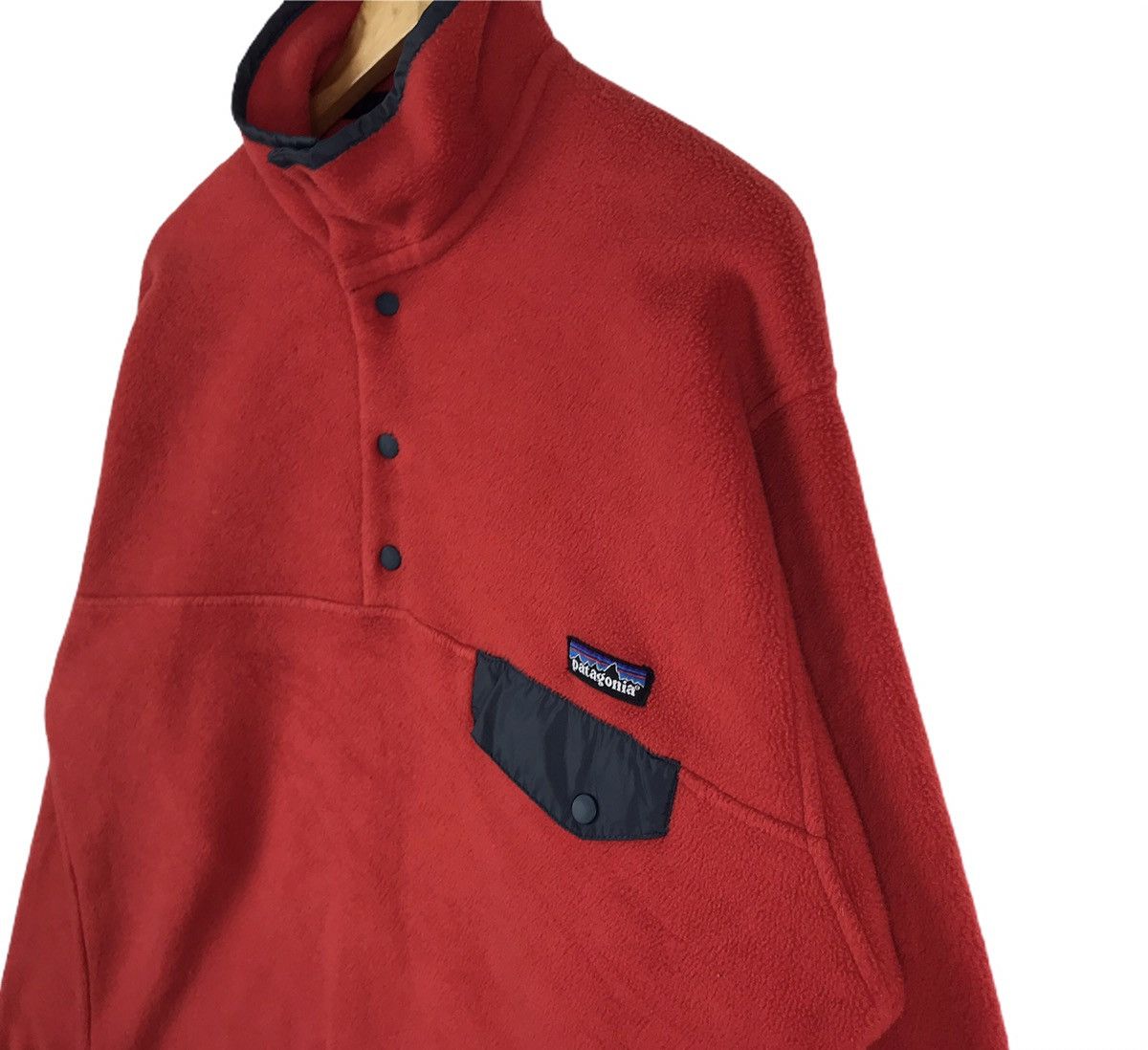 Patagonia Vintage 90s Patagonia Synchilla Half Snap Button Sweatshirt Size US L / EU 52-54 / 3 - 4 Thumbnail