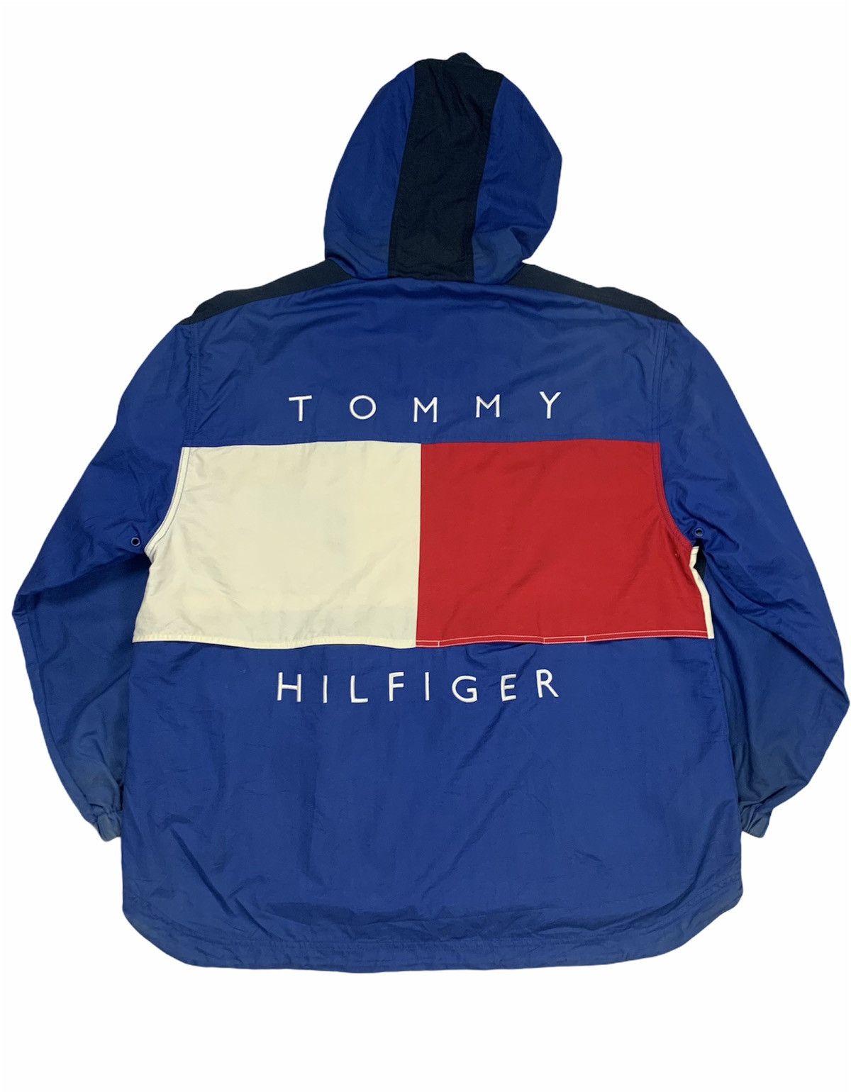 Tommy Hilfiger Vintage 90s Tommy Hilfiger Big logos zipper jacket Size US XL / EU 56 / 4 - 1 Thumbnail