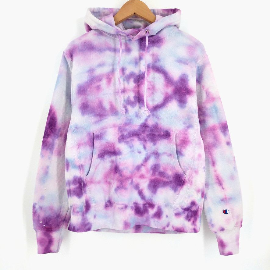 Champion × Vintage Champion Custom Tie Dye Reverse Weave Painter Hoodie Size US S / EU 44-46 / 1 - 1 Thumbnail