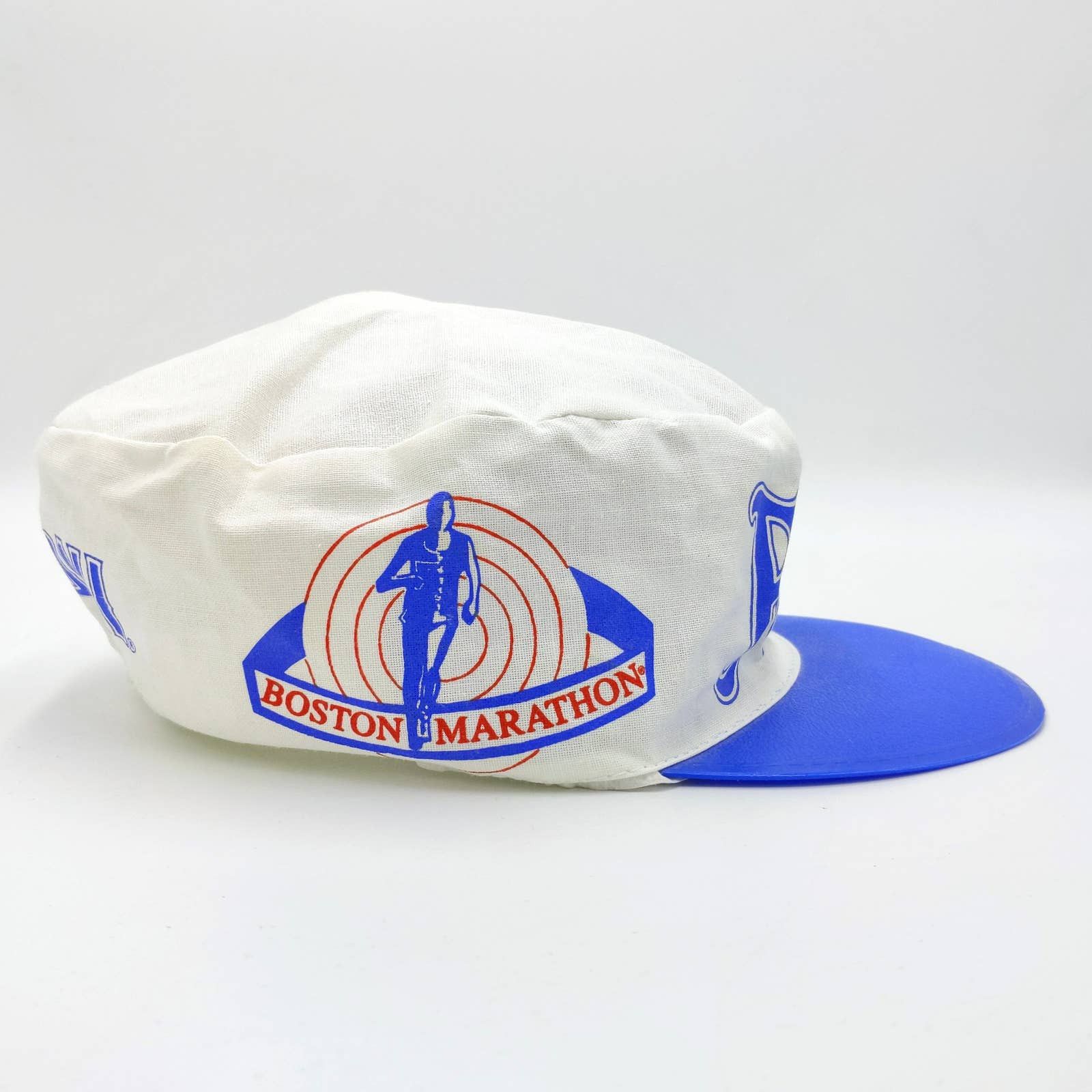 Vintage Vintage Ronzoni Boston Marathon Painters Hat Biker Running Size ONE SIZE - 6 Thumbnail