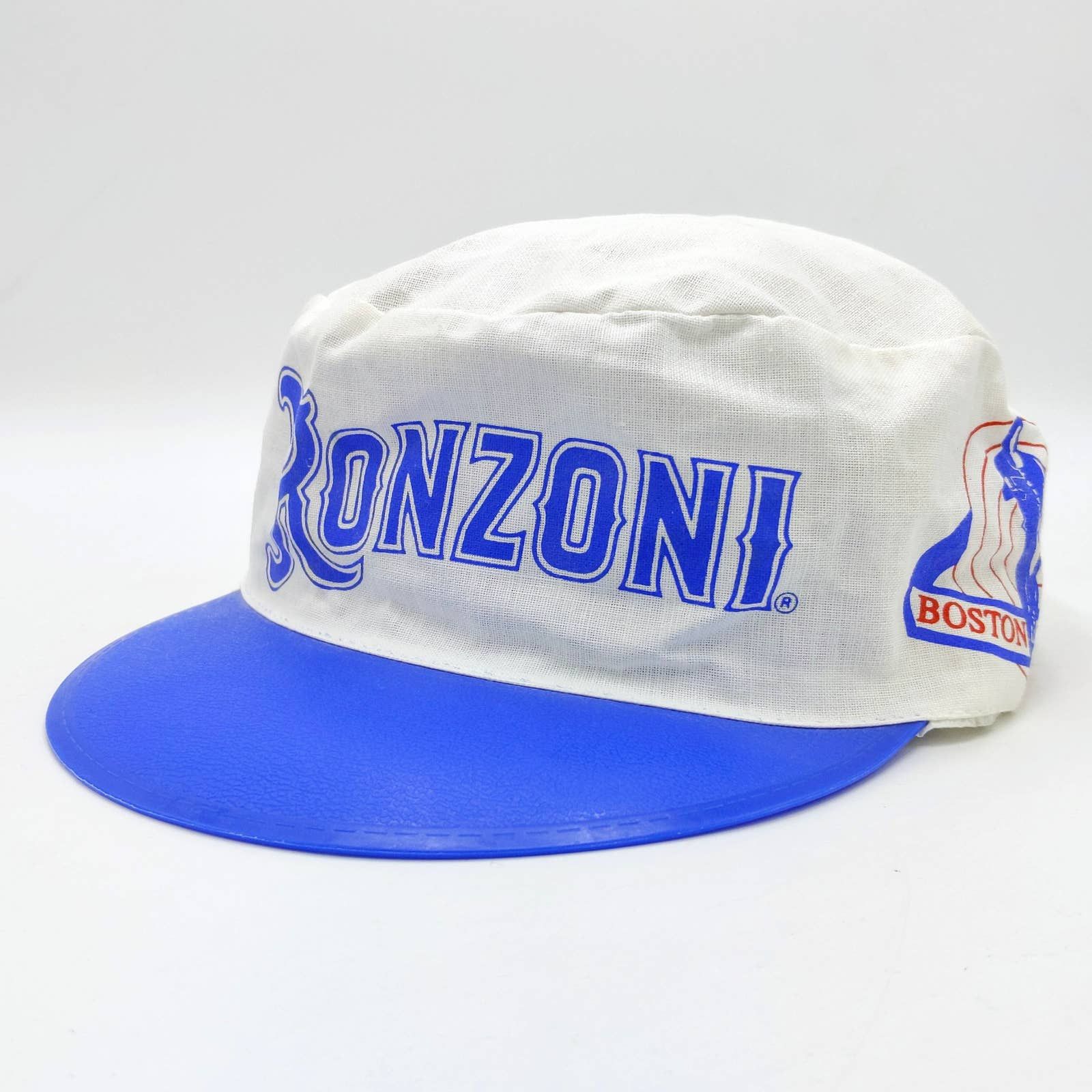 Vintage Vintage Ronzoni Boston Marathon Painters Hat Biker Running Size ONE SIZE - 3 Thumbnail