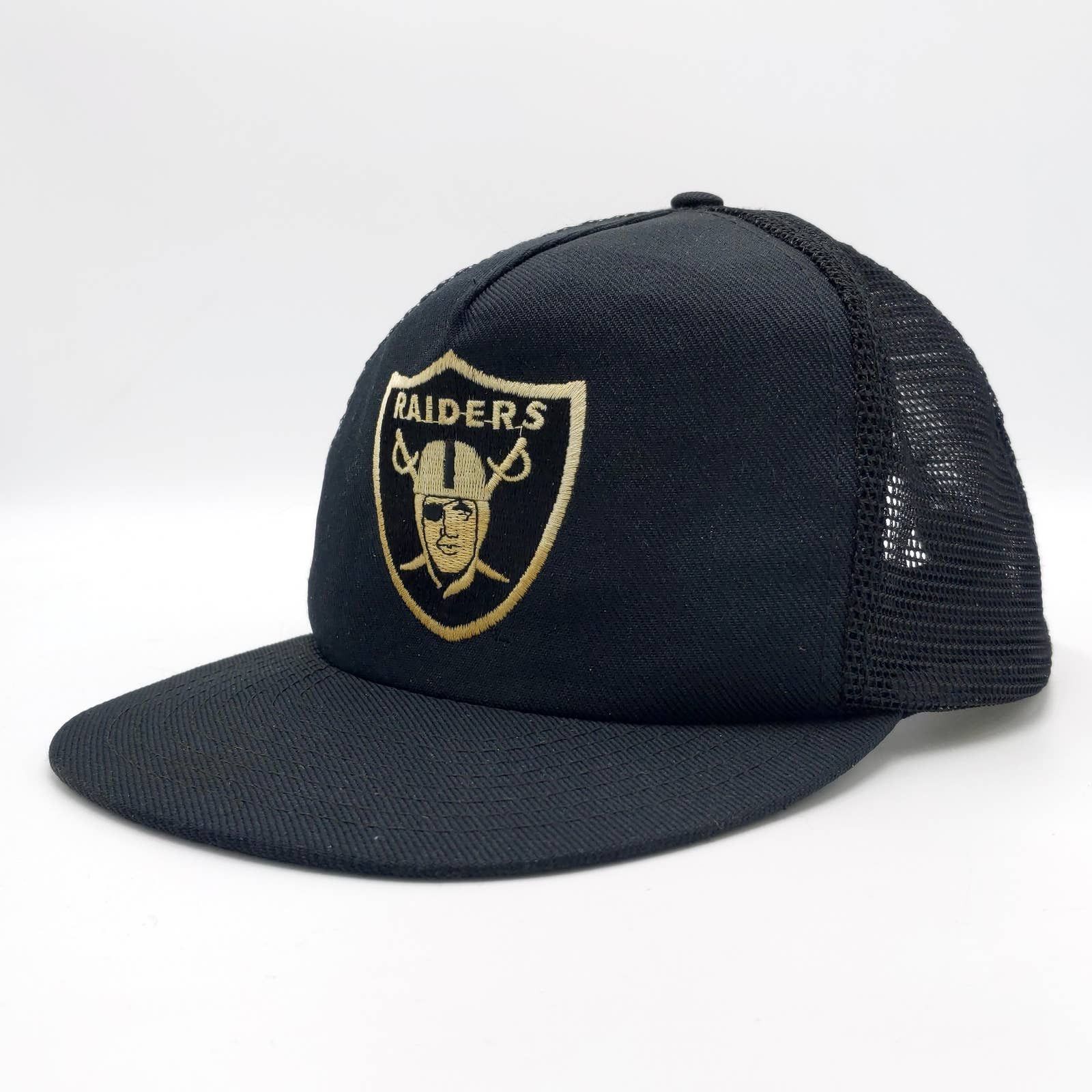 NFL Vintage Oakland LA Raiders Snapback Trucker Hat Patch 80s Size ONE SIZE - 3 Thumbnail