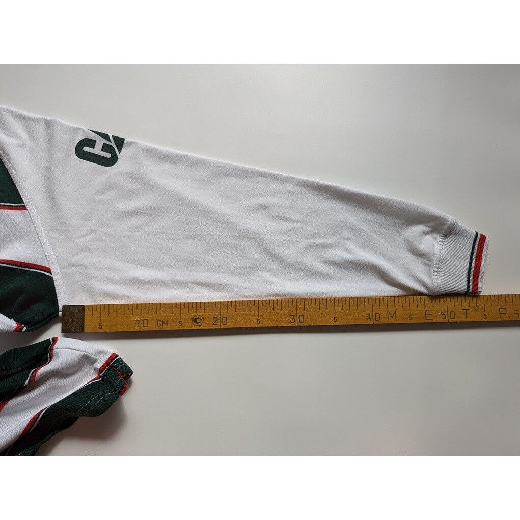 Vintage Leicester Tigers Kooga Long Sleeve Polo Jersey Size M Rugby Size US M / EU 48-50 / 2 - 19 Thumbnail