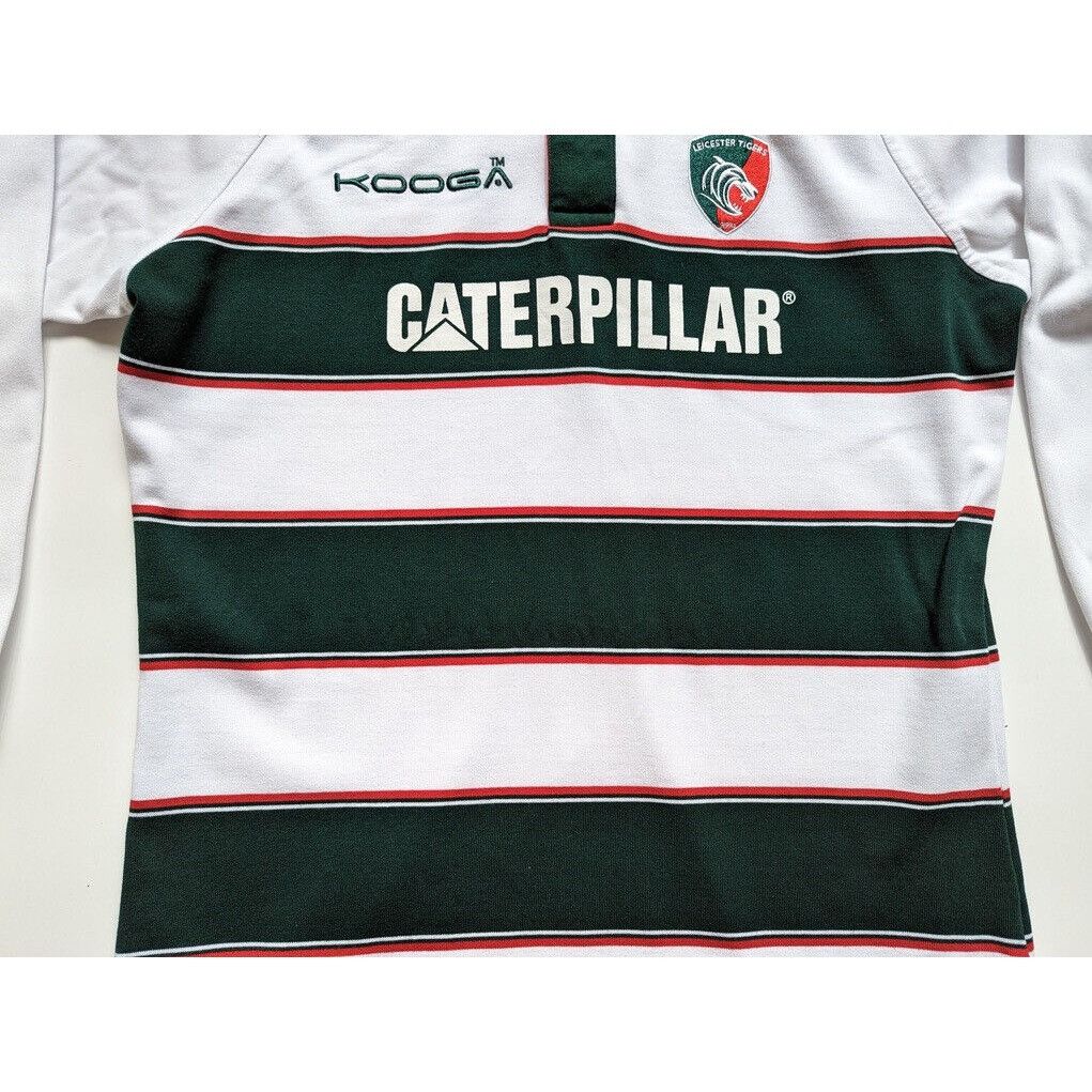 Vintage Leicester Tigers Kooga Long Sleeve Polo Jersey Size M Rugby Size US M / EU 48-50 / 2 - 8 Thumbnail