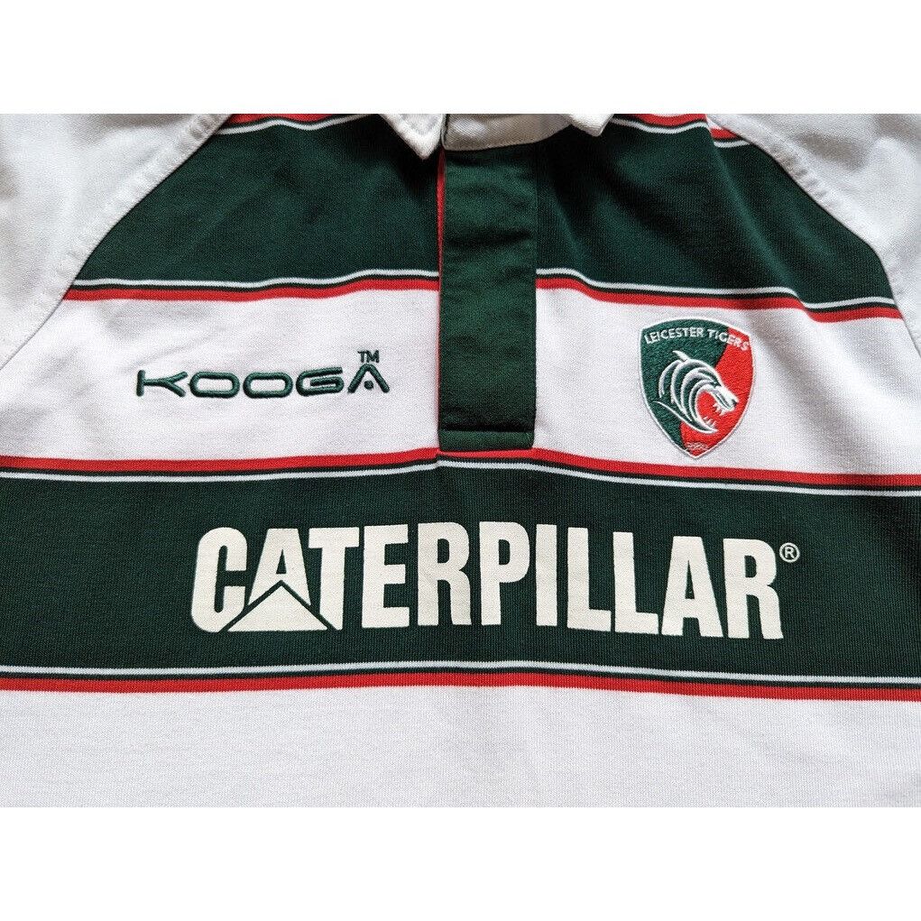 Vintage Leicester Tigers Kooga Long Sleeve Polo Jersey Size M Rugby Size US M / EU 48-50 / 2 - 5 Thumbnail