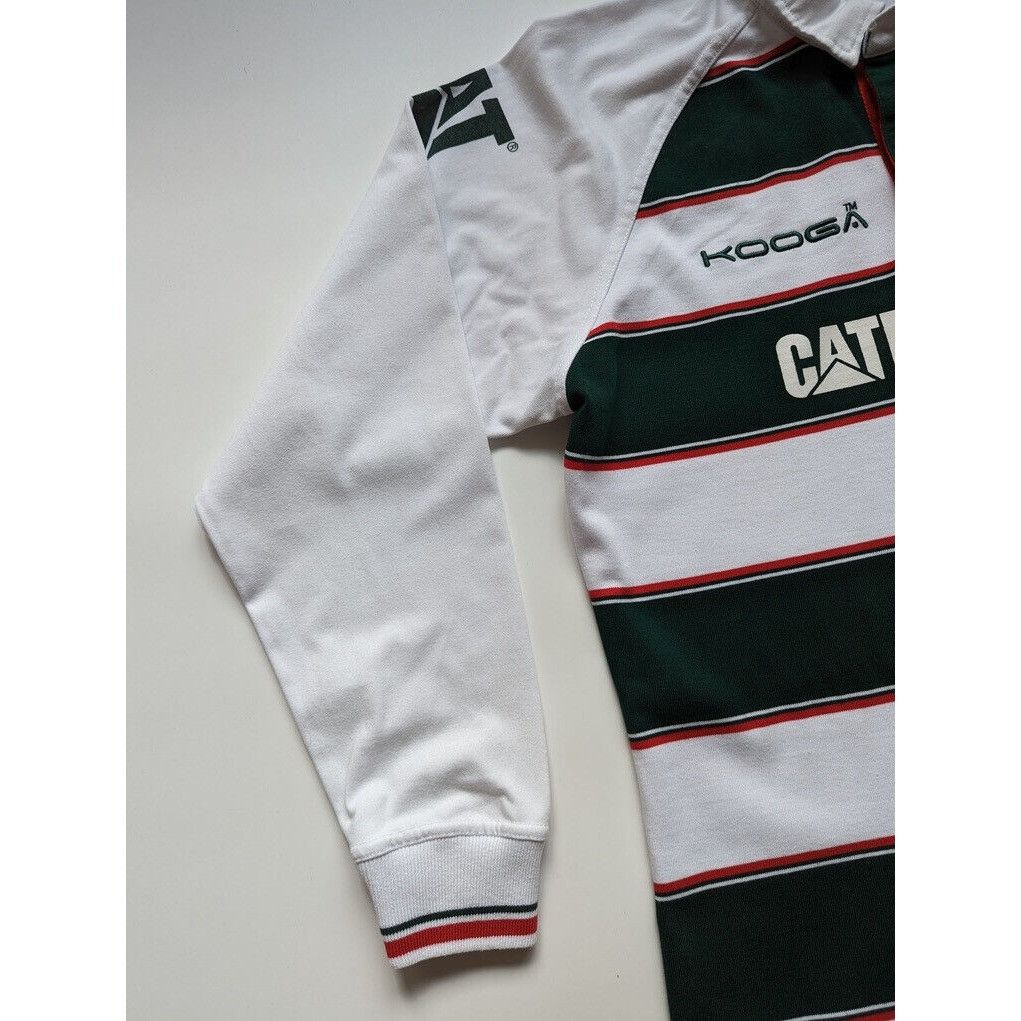 Vintage Leicester Tigers Kooga Long Sleeve Polo Jersey Size M Rugby Size US M / EU 48-50 / 2 - 3 Thumbnail