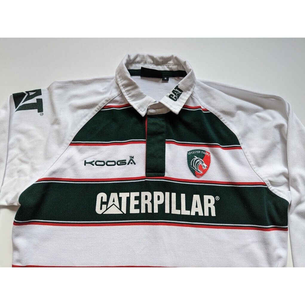 Vintage Leicester Tigers Kooga Long Sleeve Polo Jersey Size M Rugby Size US M / EU 48-50 / 2 - 2 Thumbnail