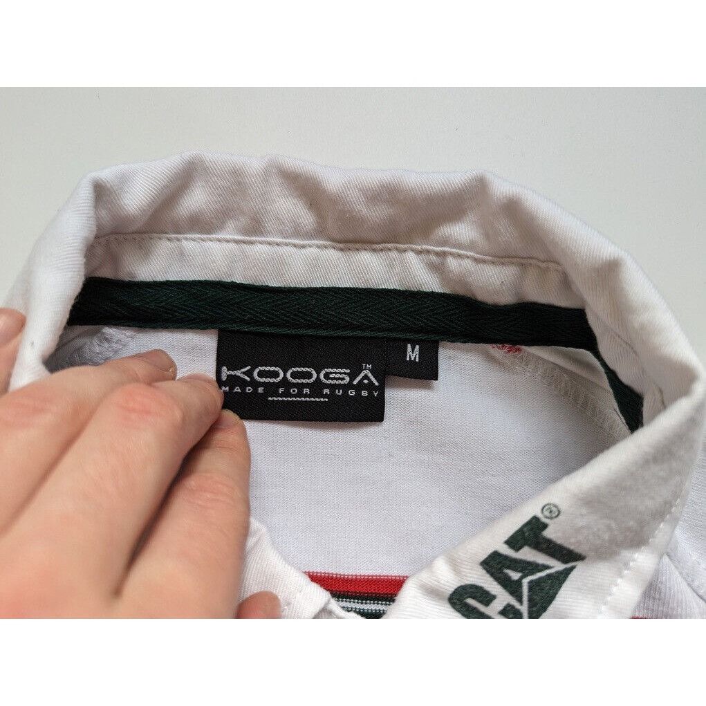 Vintage Leicester Tigers Kooga Long Sleeve Polo Jersey Size M Rugby Size US M / EU 48-50 / 2 - 7 Thumbnail
