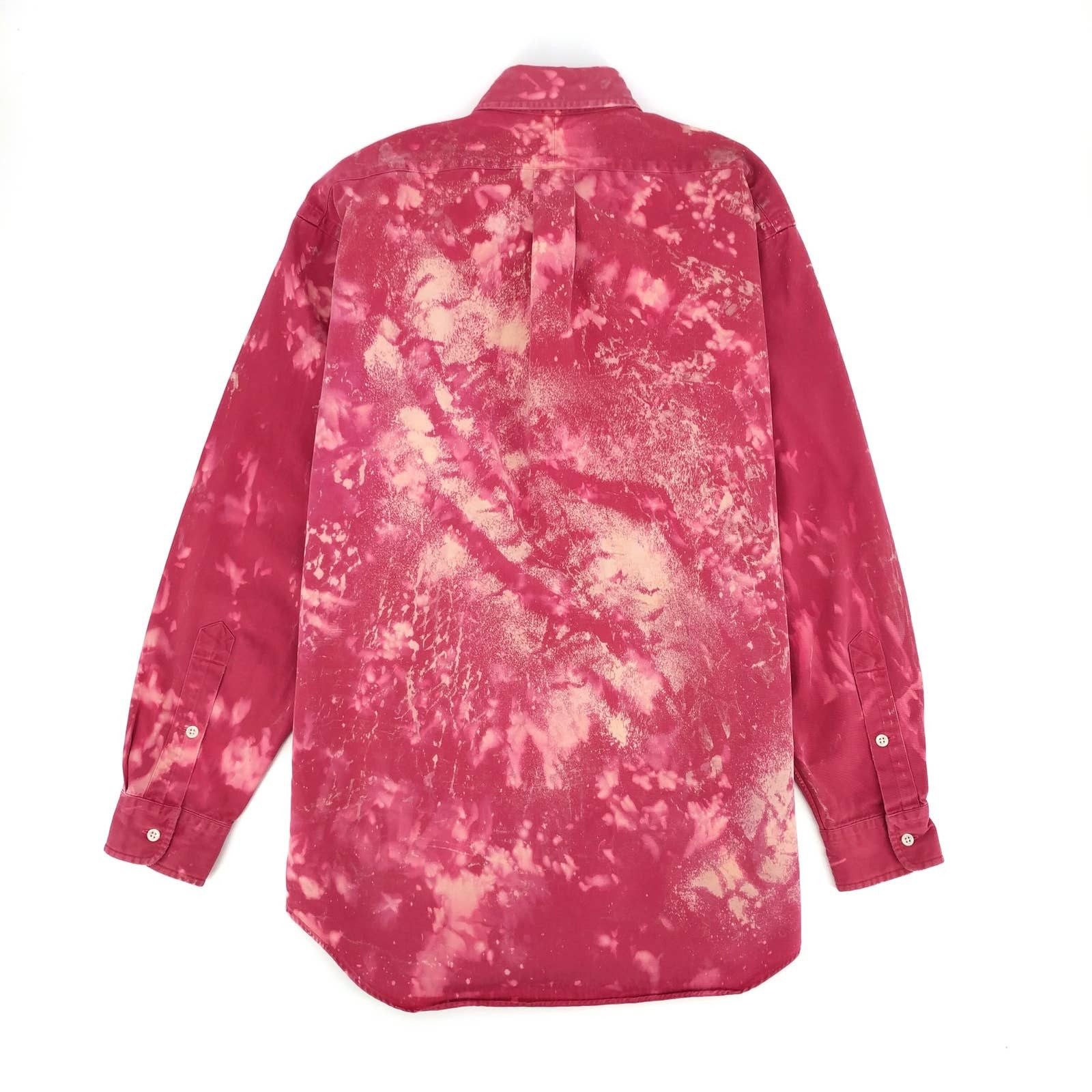 Ralph Lauren × Vintage Vintage Ralph Lauren Blake Custom Bleached Tie Dye Shirt 90s Size US M / EU 48-50 / 2 - 2 Thumbnail