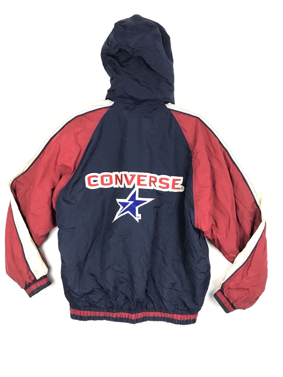 image of Converse Windbreaker Hiking Bomber Jacket Hoodie Winter Wear, Men's (Size Medium)