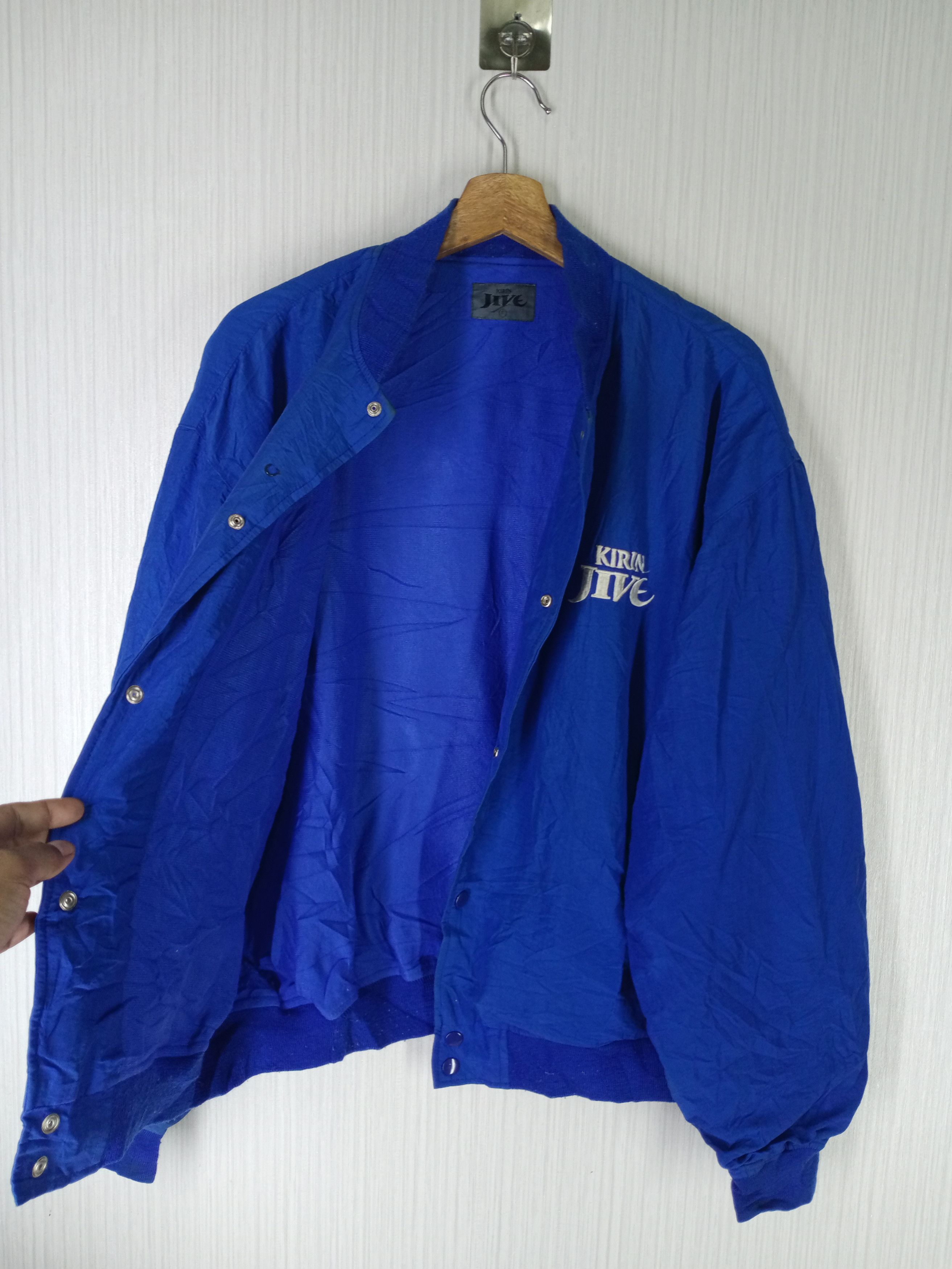 Japanese Brand Vintage 1995 KIRIN JIVE Nomo Baseball Varsity Jacket Size US XL / EU 56 / 4 - 4 Thumbnail