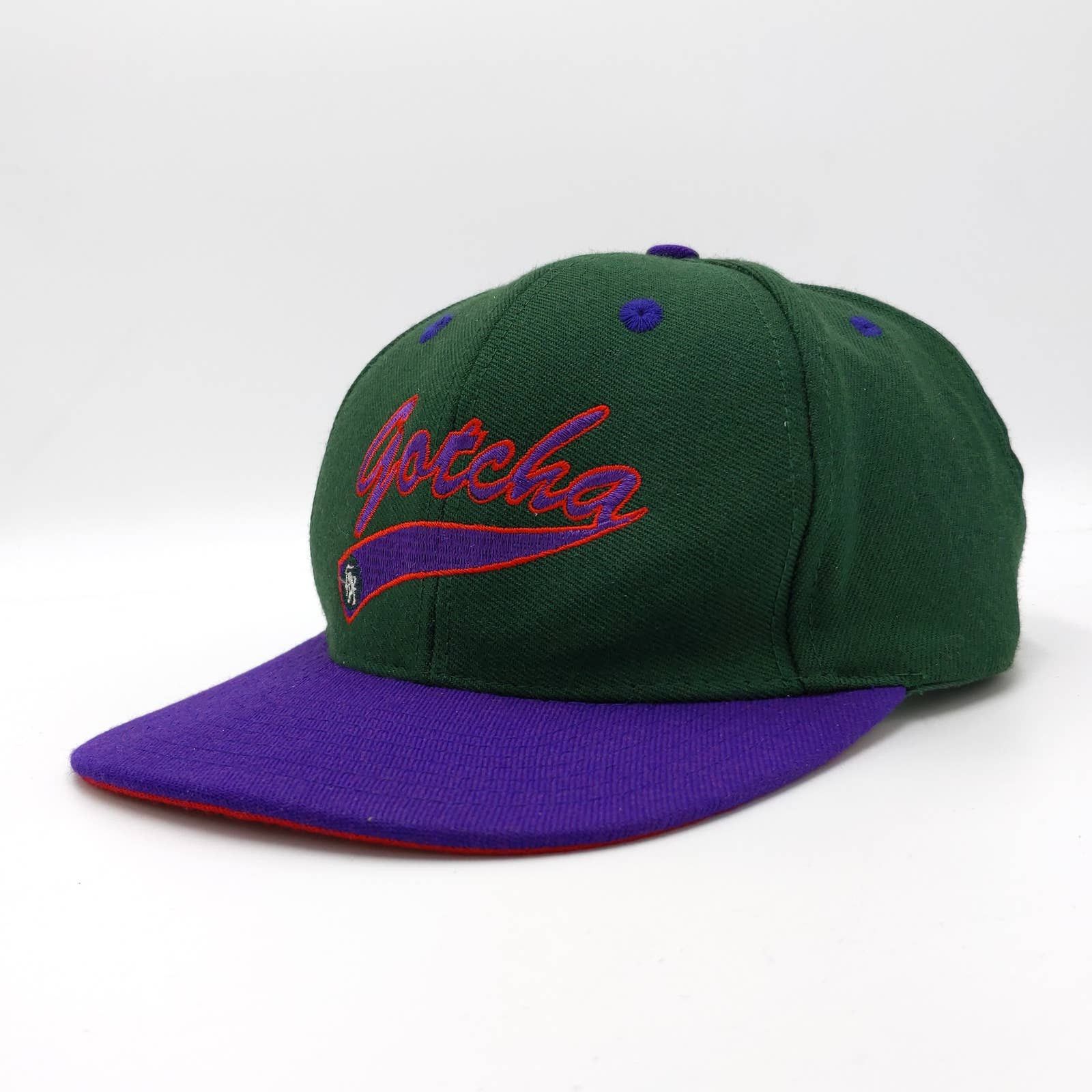 Vintage Vintage Gotcha Wool Trucker Skate Hat Snapback Two-Tone 90s Size ONE SIZE - 3 Thumbnail