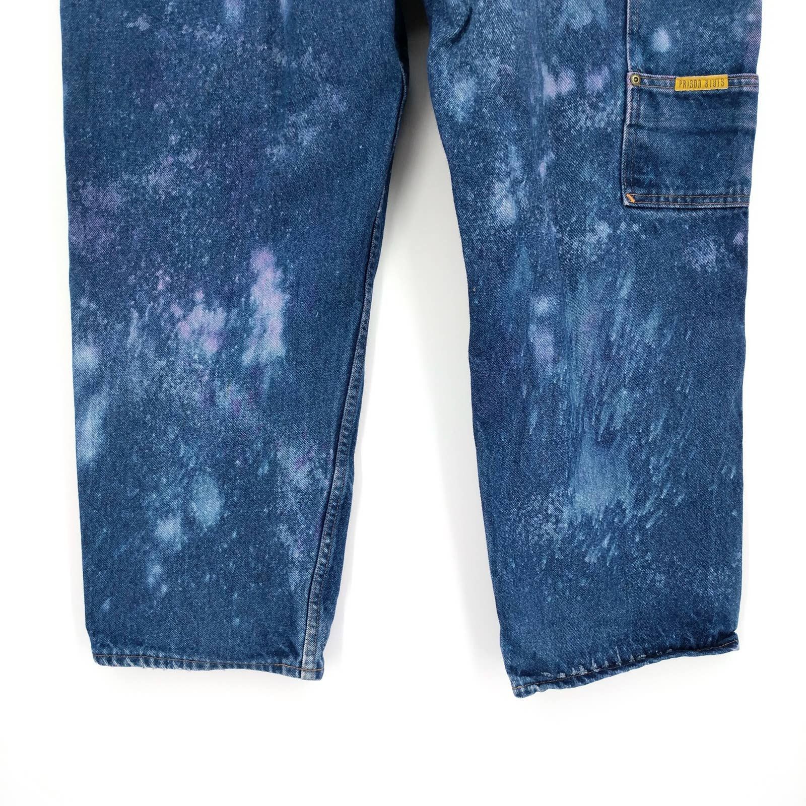 Vintage Vintage Prison Blues Double-Knee Custom Painter Denim Jeans Size US 42 / EU 58 - 6 Thumbnail