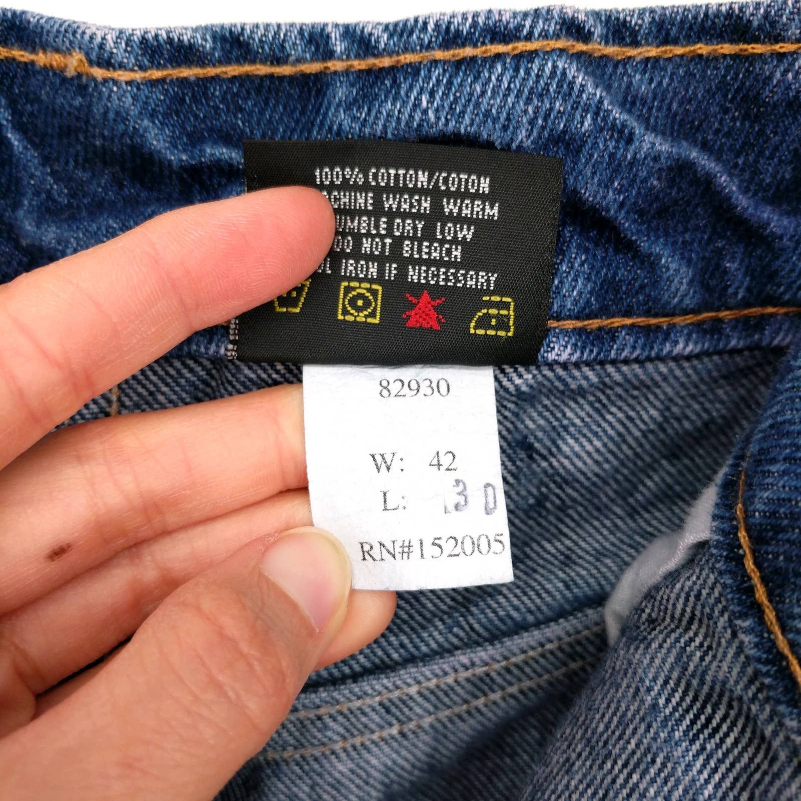 Vintage Vintage Prison Blues Double-Knee Custom Painter Denim Jeans Size US 42 / EU 58 - 9 Thumbnail