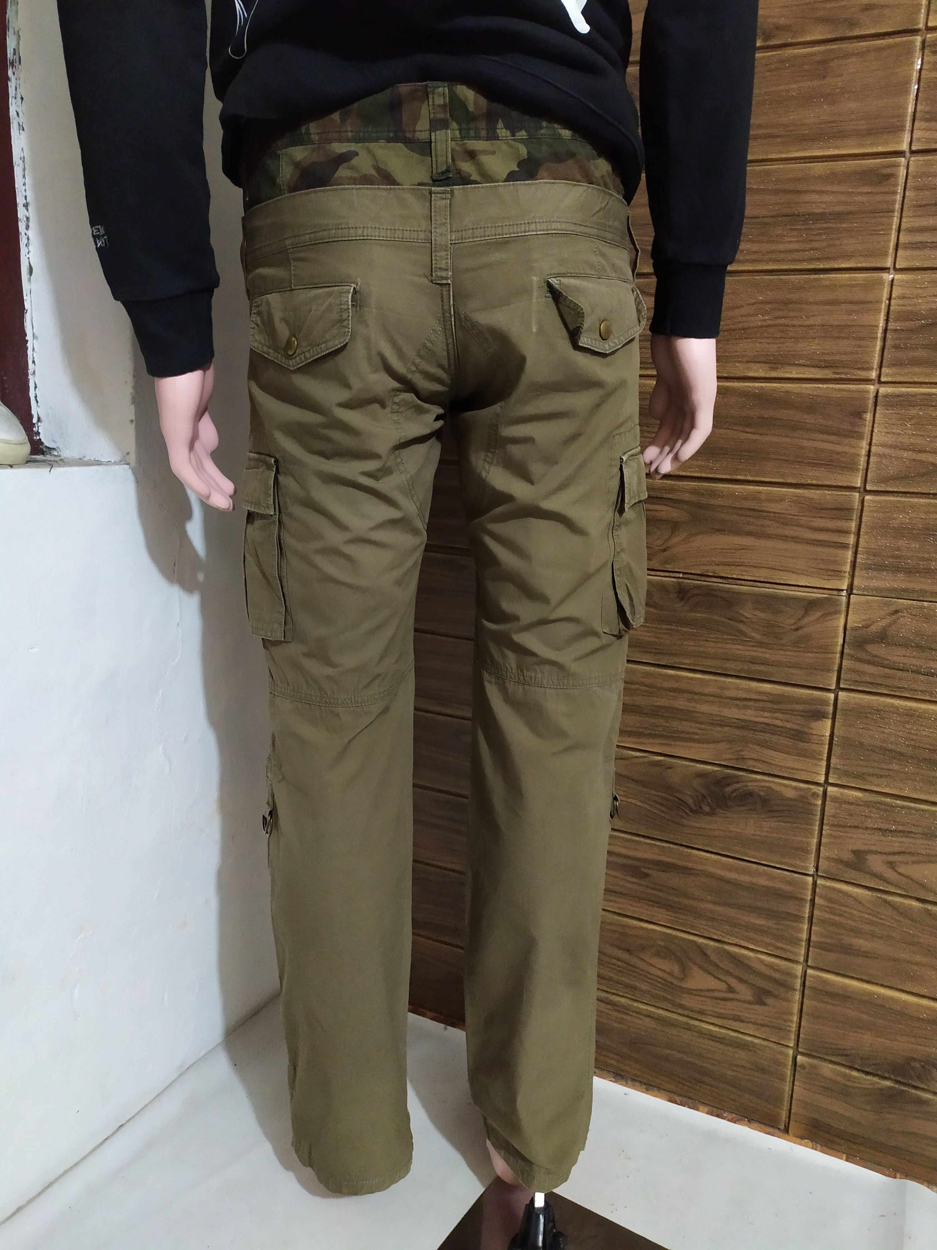 Japanese Brand 🔥Difference Rupert Olive Cargo Pants Double Waist Size US 30 / EU 46 - 11 Thumbnail