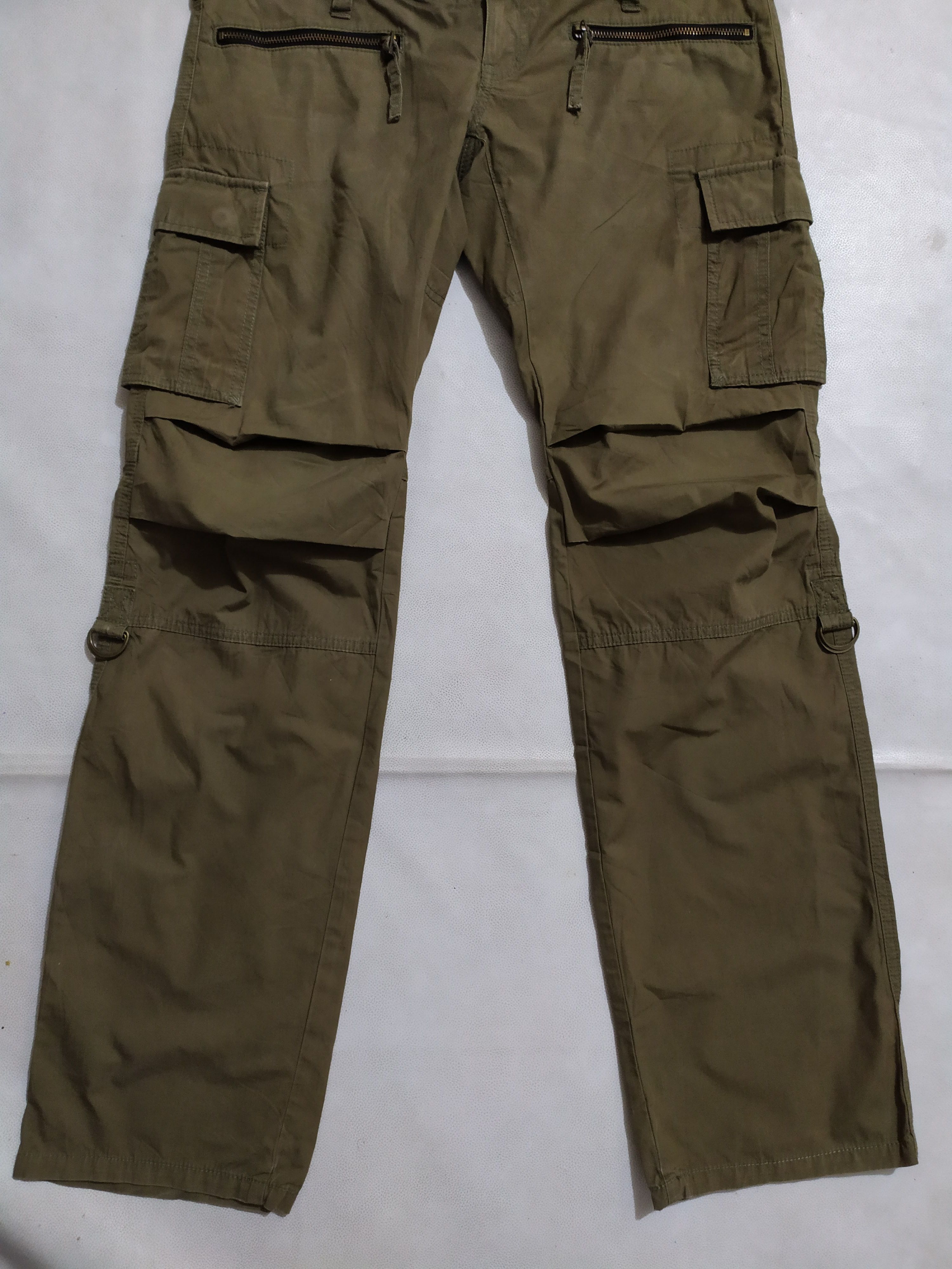 Japanese Brand 🔥Difference Rupert Olive Cargo Pants Double Waist Size US 30 / EU 46 - 2 Thumbnail