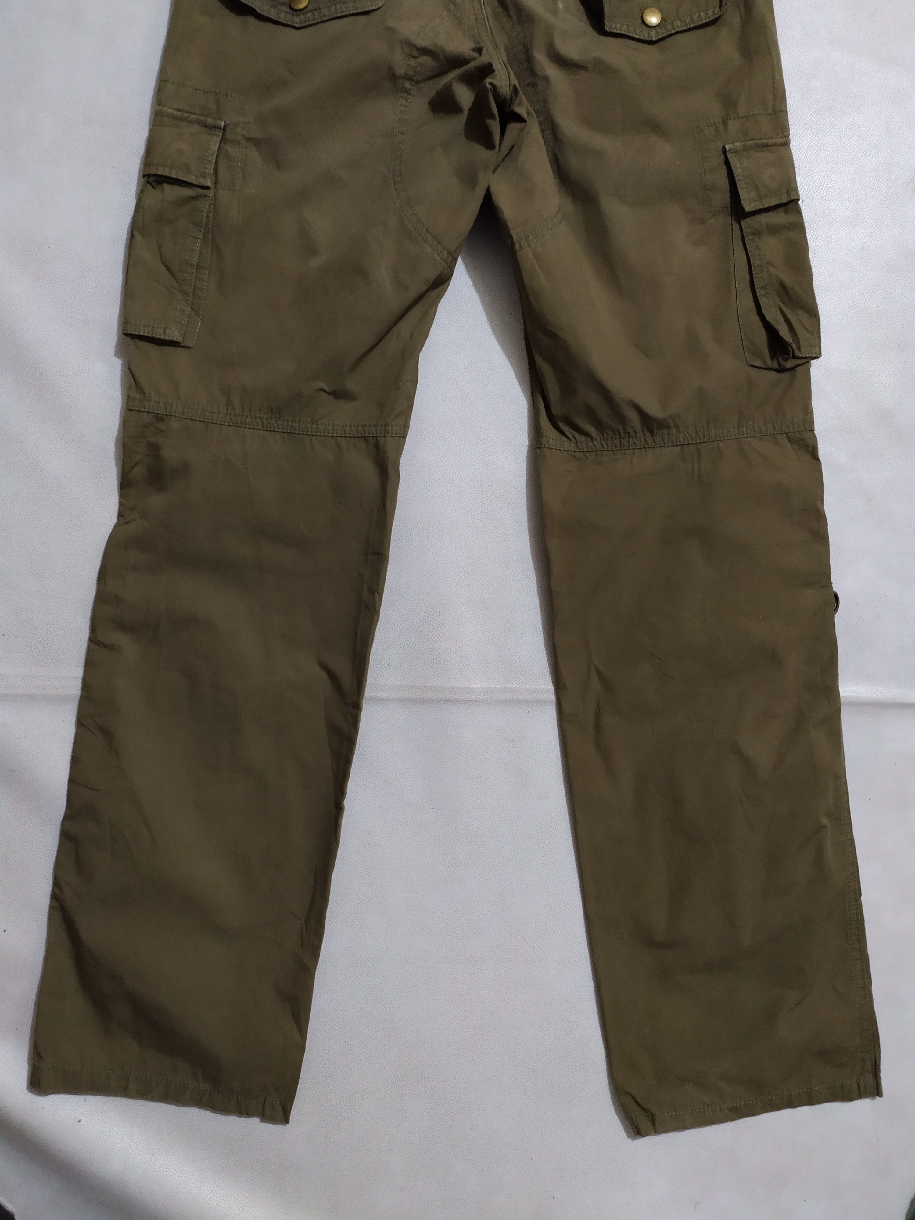 Japanese Brand 🔥Difference Rupert Olive Cargo Pants Double Waist Size US 30 / EU 46 - 8 Thumbnail