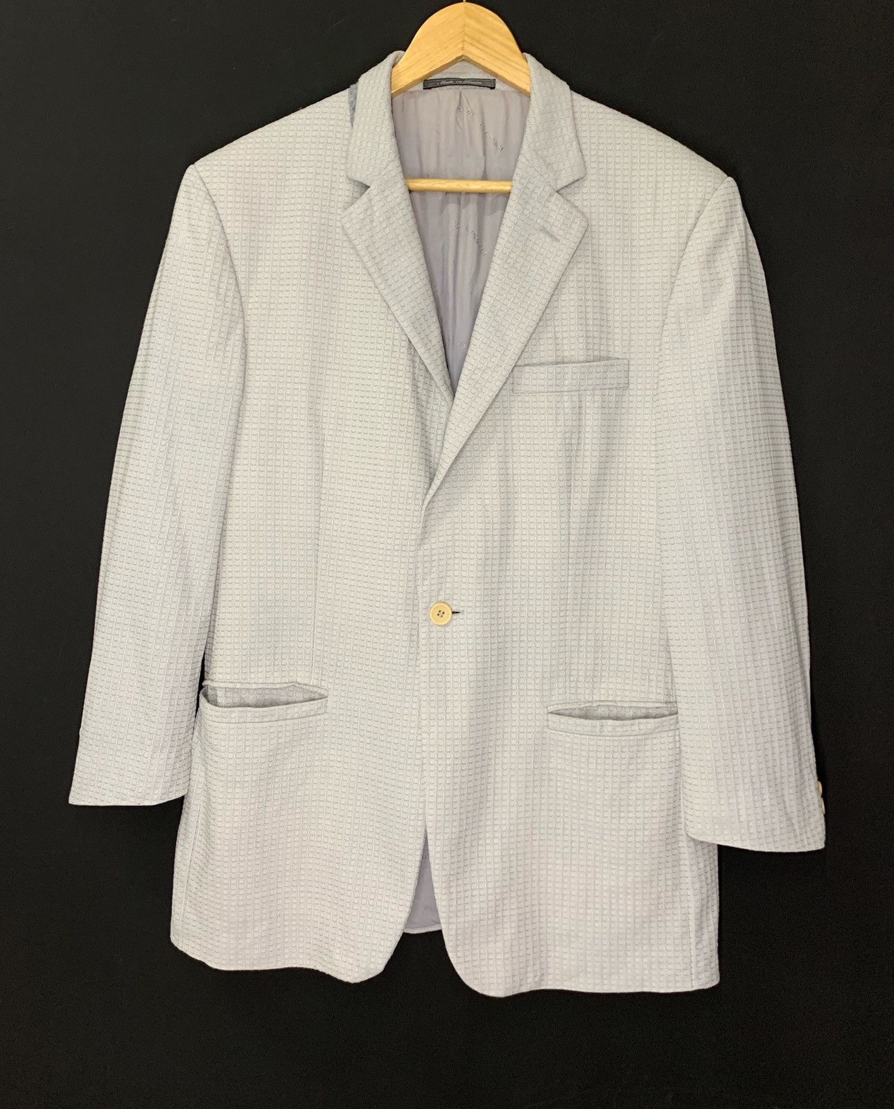 Designer × Versace × Versace Jeans Couture Vintage Versace Classic Herringbone Patern Blazer Jacket Size US S / EU 44-46 / 1 - 1 Thumbnail