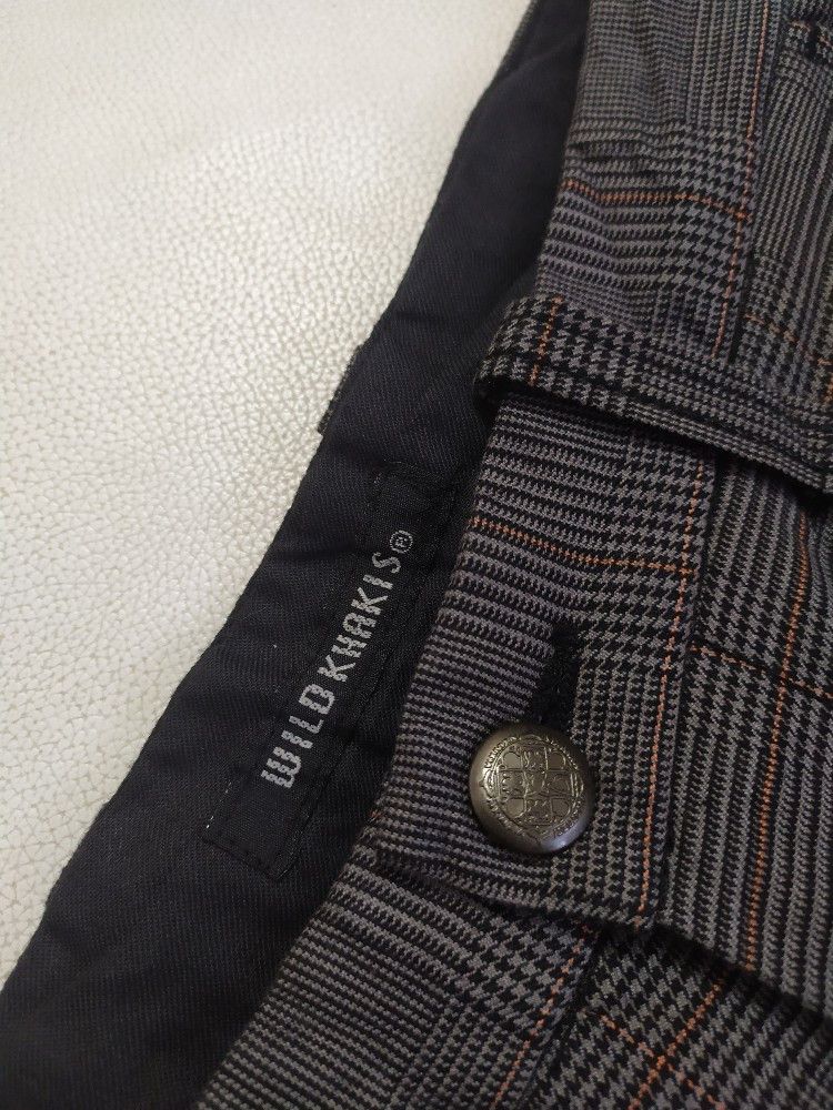 Japanese Brand 🔥Wild Khakis Japan Bondage Punk Pants Size US 29 - 9 Thumbnail