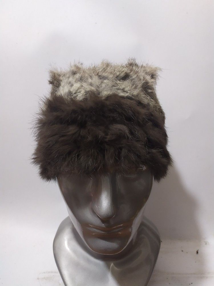 Japanese Brand 🔥Shuca Japanese Brand real Fur 2 tone Beanie Hats Size ONE SIZE - 1 Thumbnail