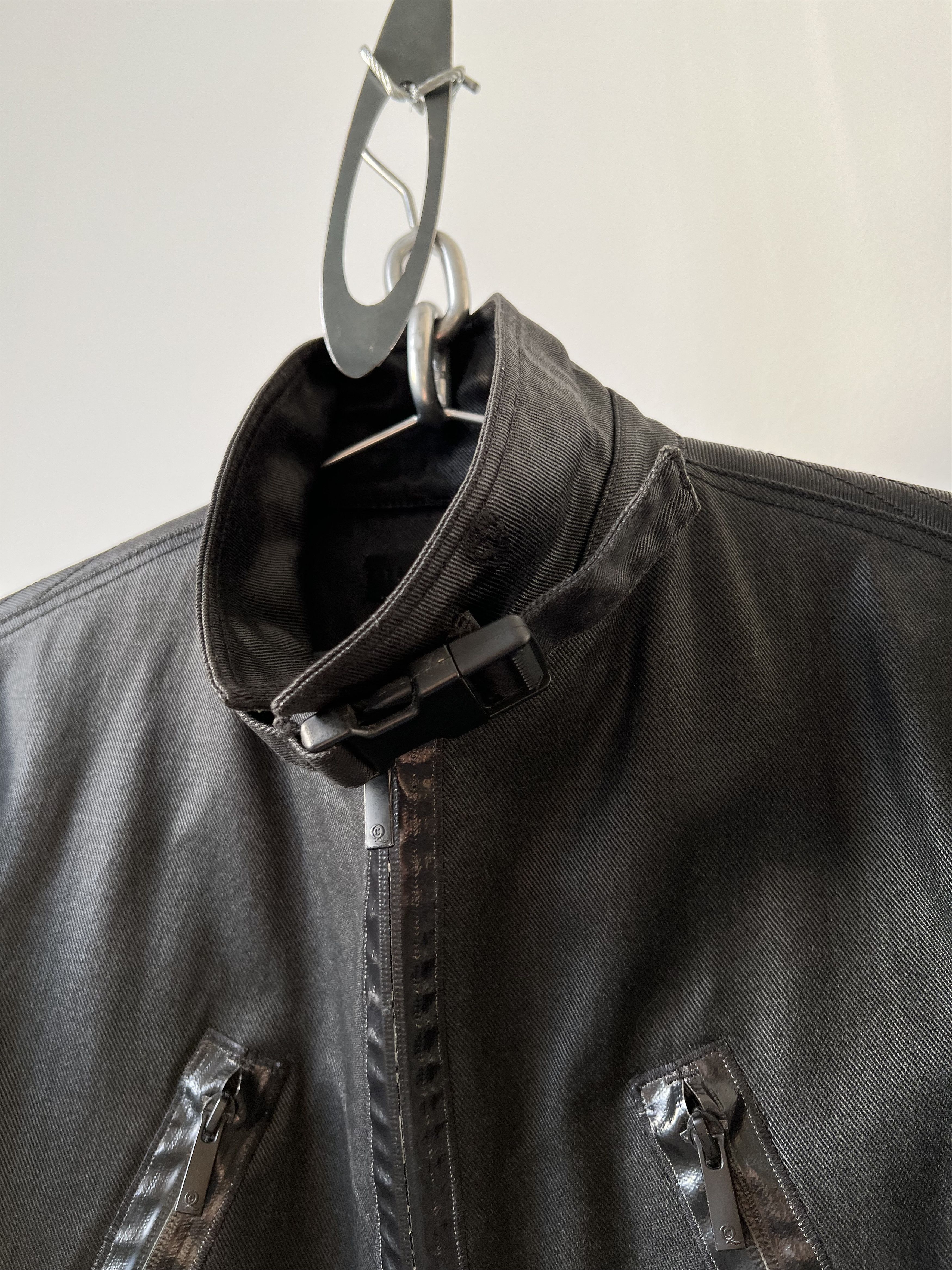 Alexander McQueen Mainline Coated Biker Jacket Size US M / EU 48-50 / 2 - 5 Thumbnail