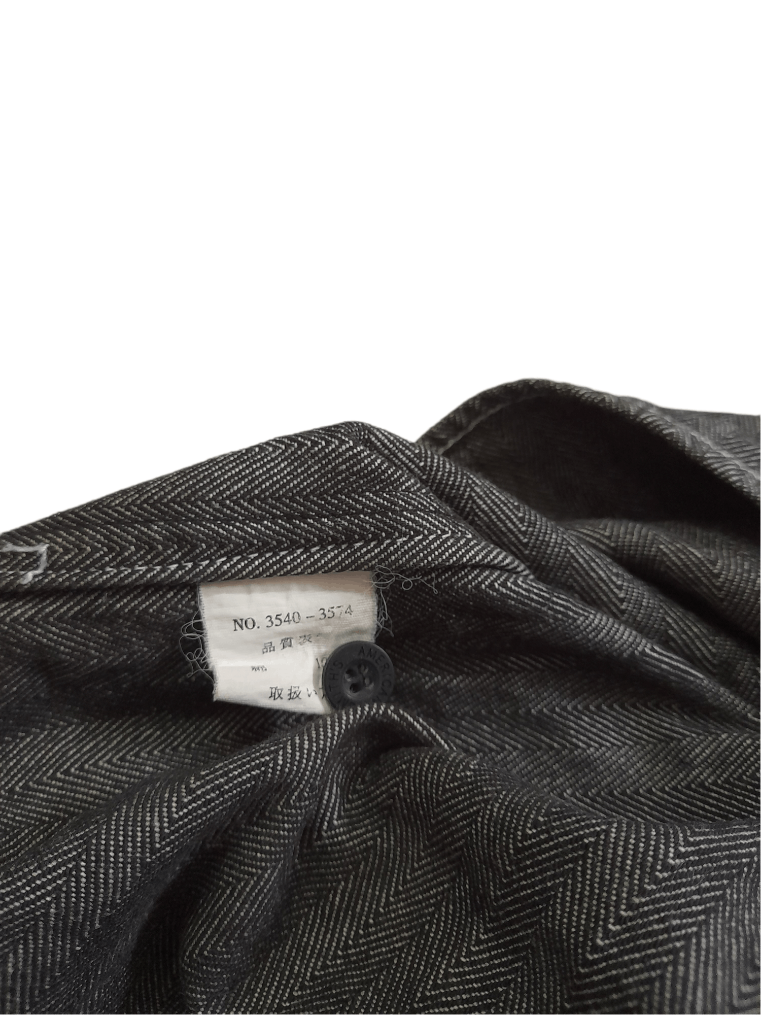 Other Smith American Herringbone HBT Denim Shirt Jacket (D918) Size US M / EU 48-50 / 2 - 8 Thumbnail