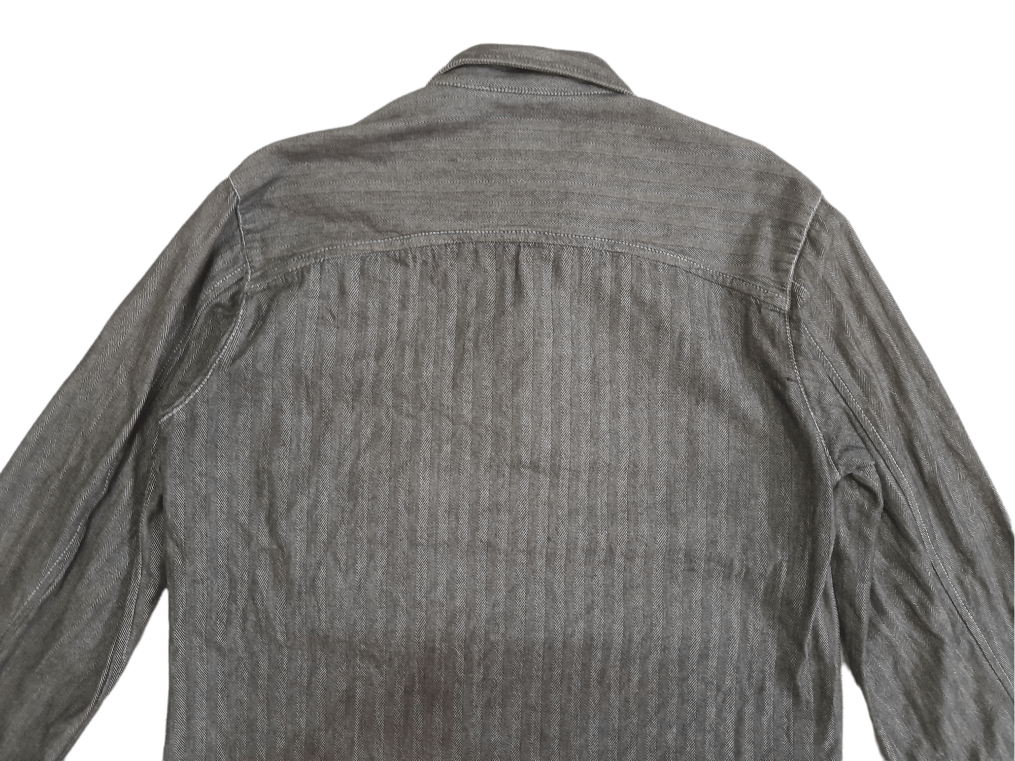 Other Smith American Herringbone HBT Denim Shirt Jacket (D918) Size US M / EU 48-50 / 2 - 7 Thumbnail