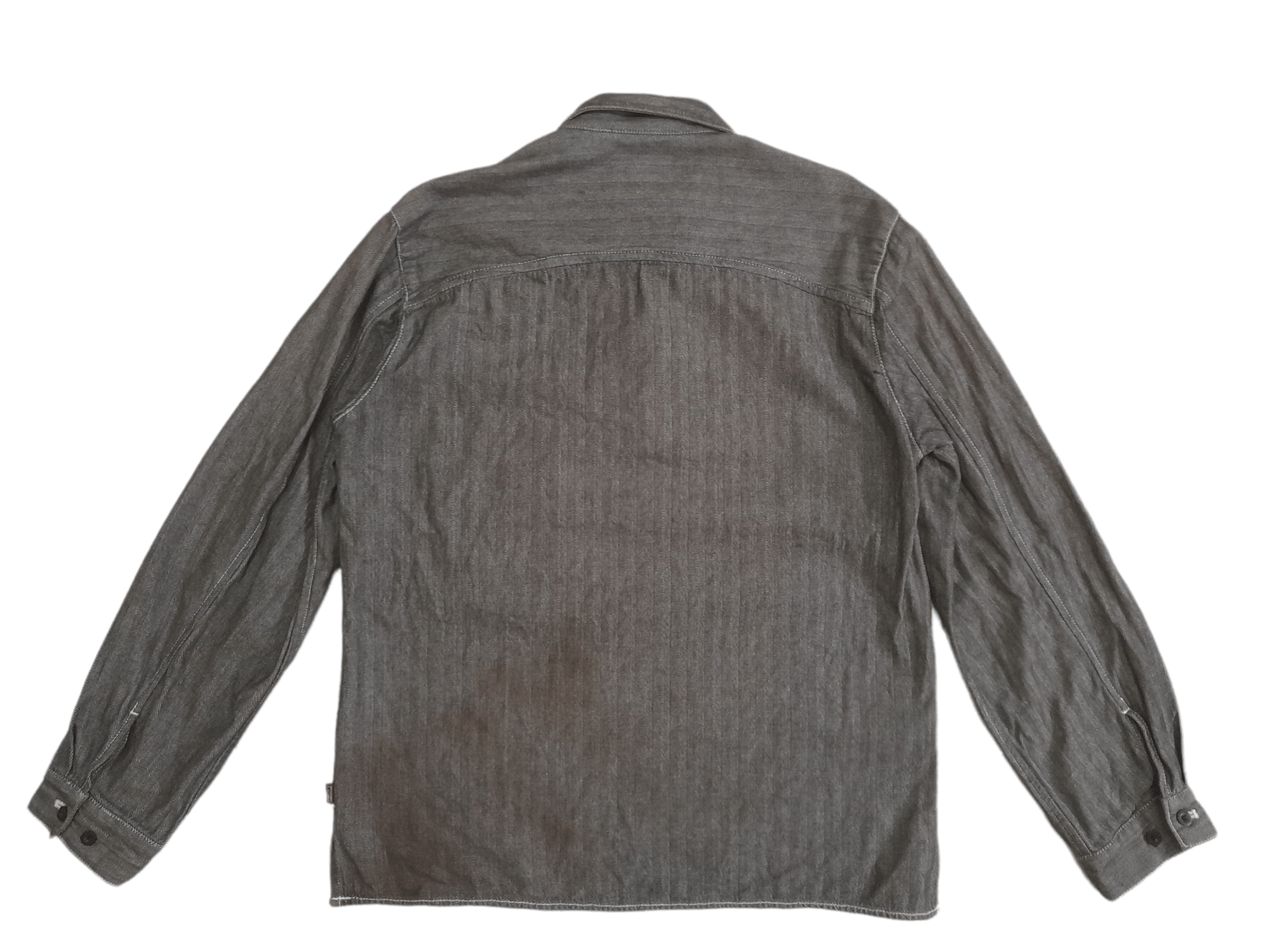 Other Smith American Herringbone HBT Denim Shirt Jacket (D918) Size US M / EU 48-50 / 2 - 5 Thumbnail