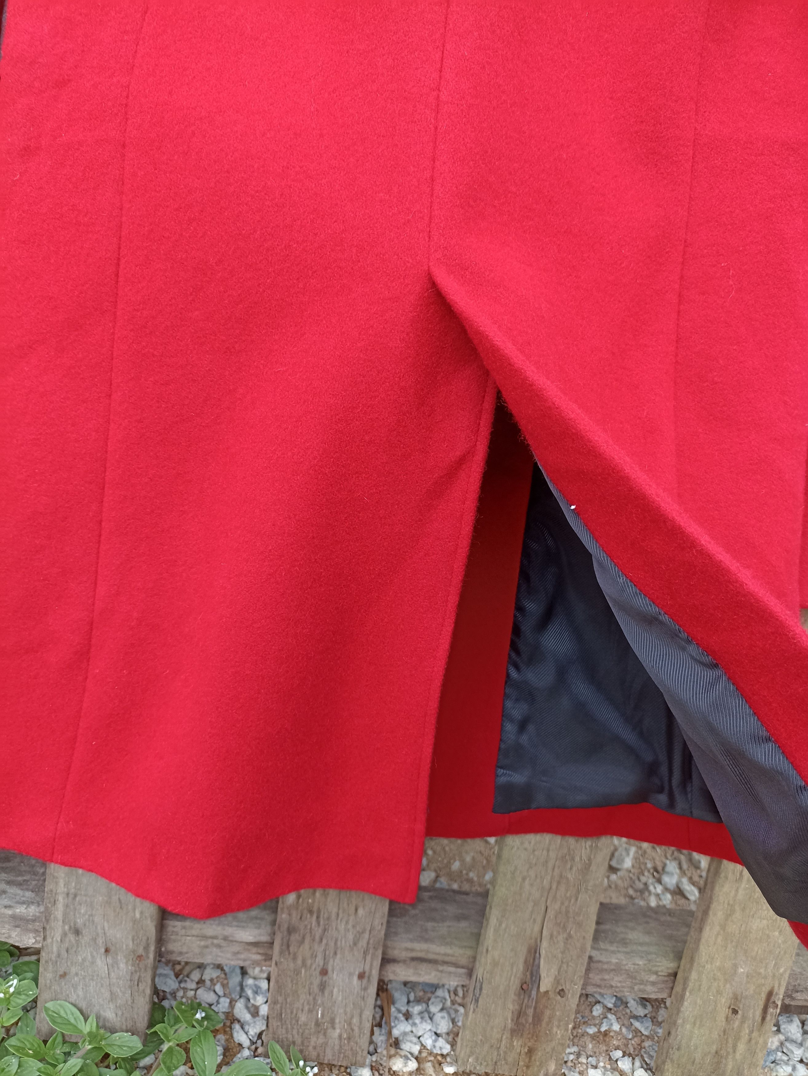Comme Ca Ism × Vintage Comme Ca Ism Wool Red Coat Streetfashion Size M / US 6-8 / IT 42-44 - 6 Thumbnail