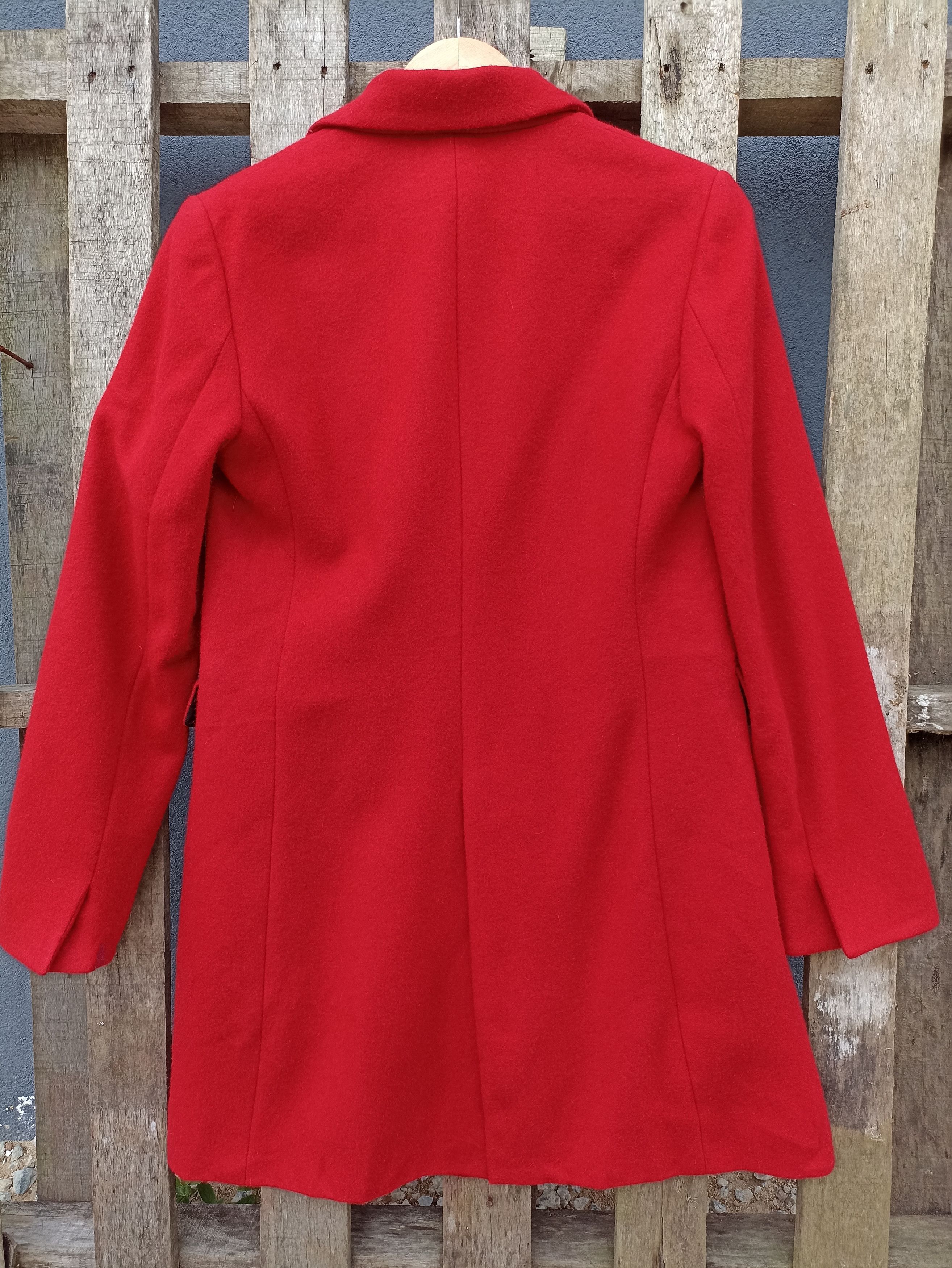 Comme Ca Ism × Vintage Comme Ca Ism Wool Red Coat Streetfashion Size M / US 6-8 / IT 42-44 - 3 Thumbnail