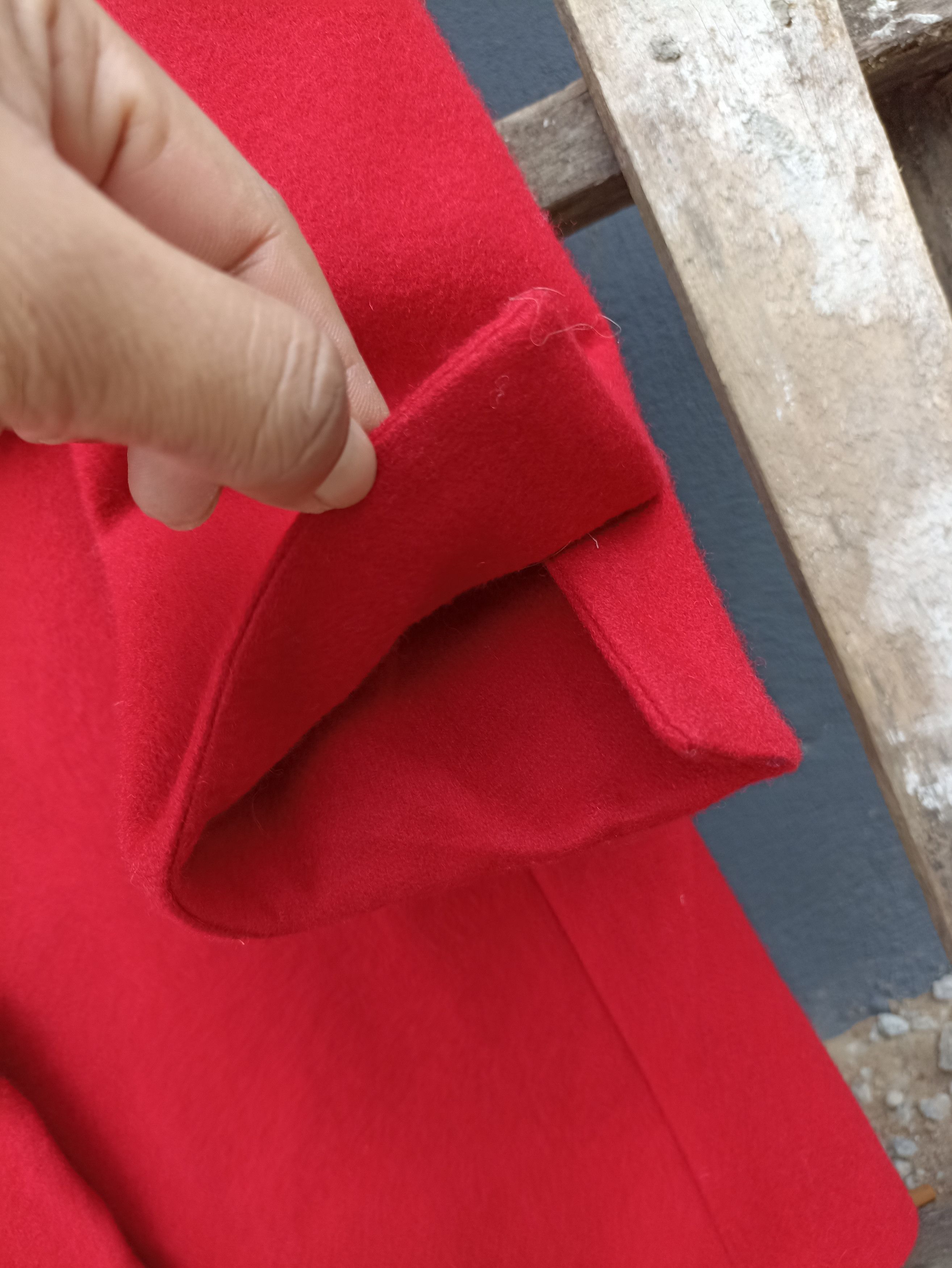 Comme Ca Ism × Vintage Comme Ca Ism Wool Red Coat Streetfashion Size M / US 6-8 / IT 42-44 - 8 Thumbnail