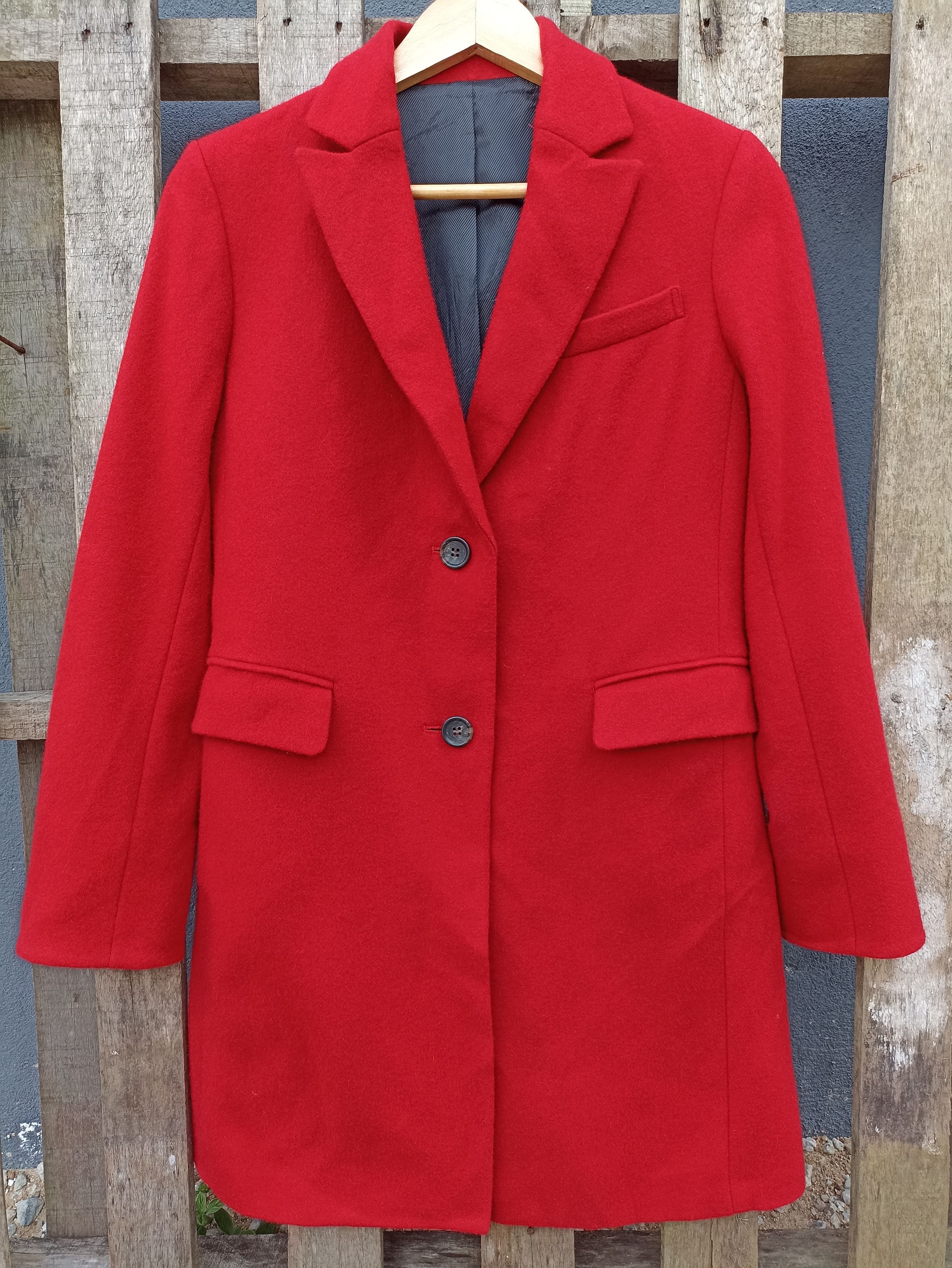 Comme Ca Ism × Vintage Comme Ca Ism Wool Red Coat Streetfashion Size M / US 6-8 / IT 42-44 - 1 Thumbnail