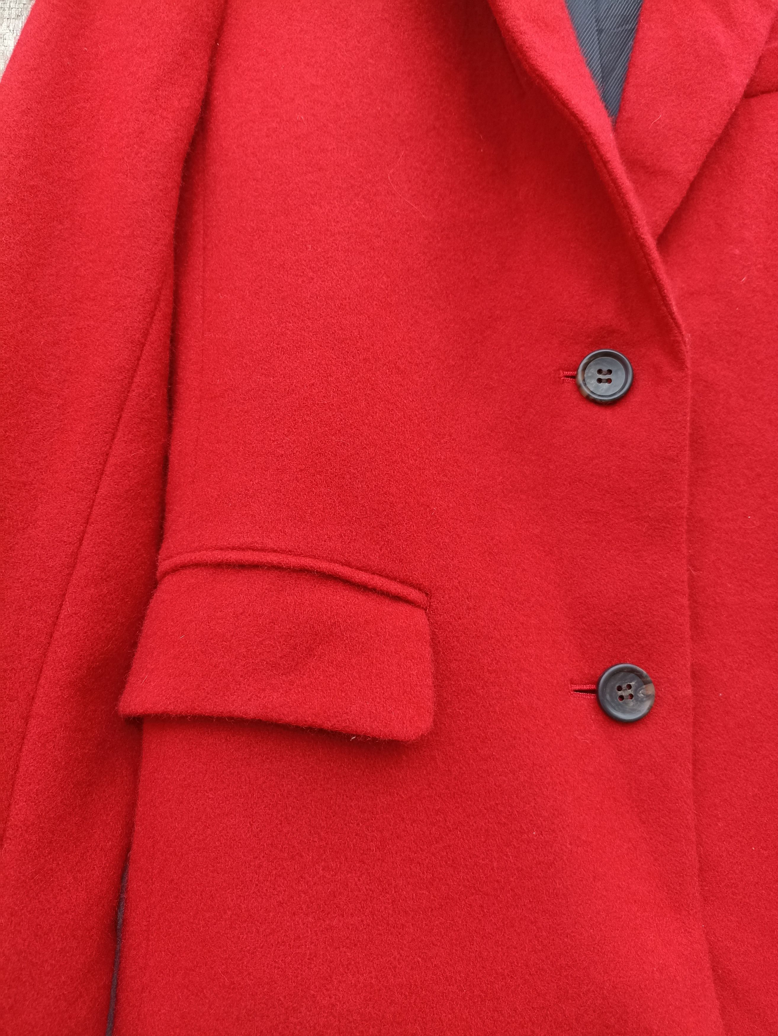Comme Ca Ism × Vintage Comme Ca Ism Wool Red Coat Streetfashion Size M / US 6-8 / IT 42-44 - 5 Thumbnail