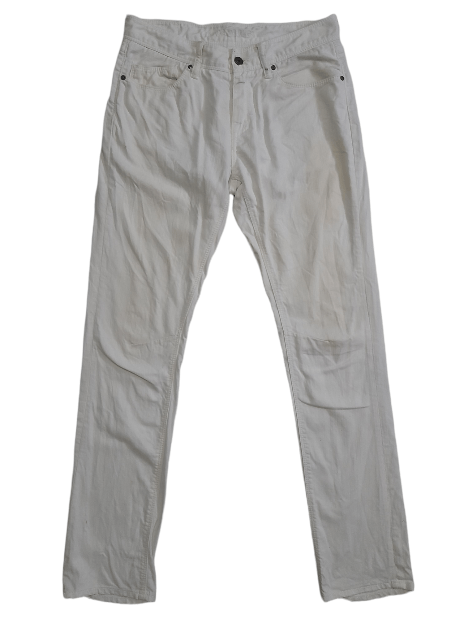 GOSTAR DE FUGA Gostar De Fuga Distressed White Denim (D919) Size US 30 / EU 46 - 1 Thumbnail